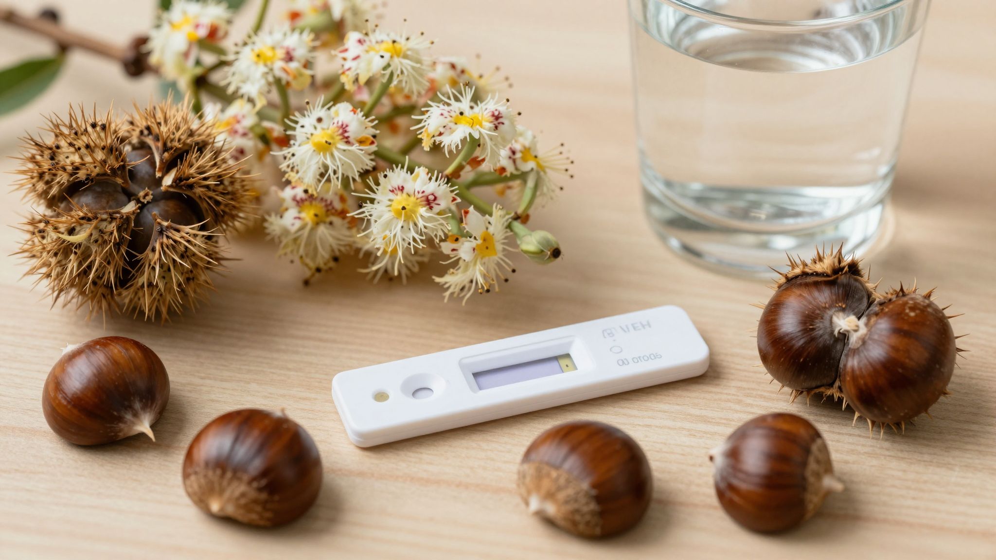 A szelídgesztenye ritkán vált ki allergiás reakciókat.