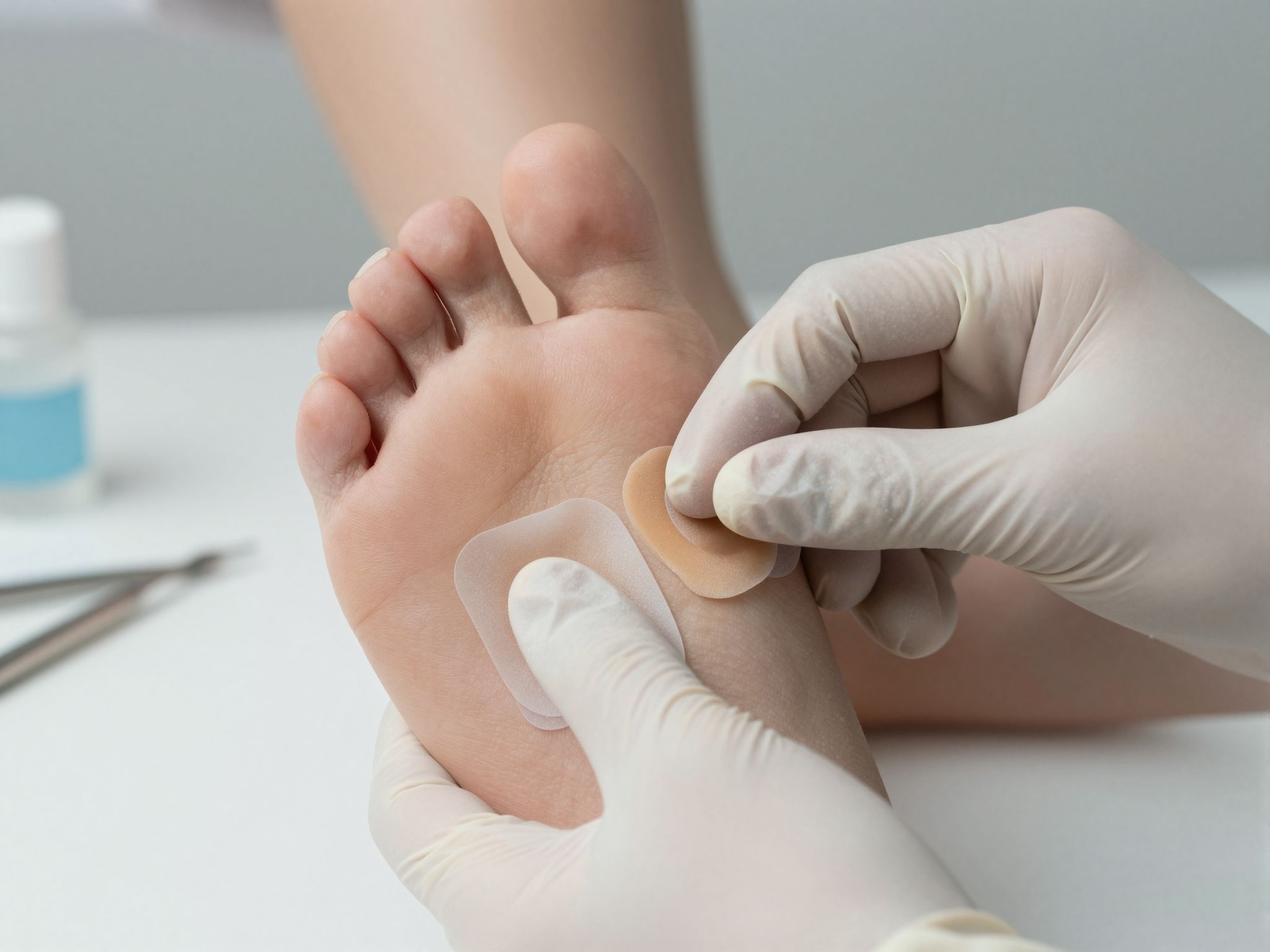 Az orvosi vizsgálat fontos, ha a tyúkszem fájdalmas vagy gyulladt.