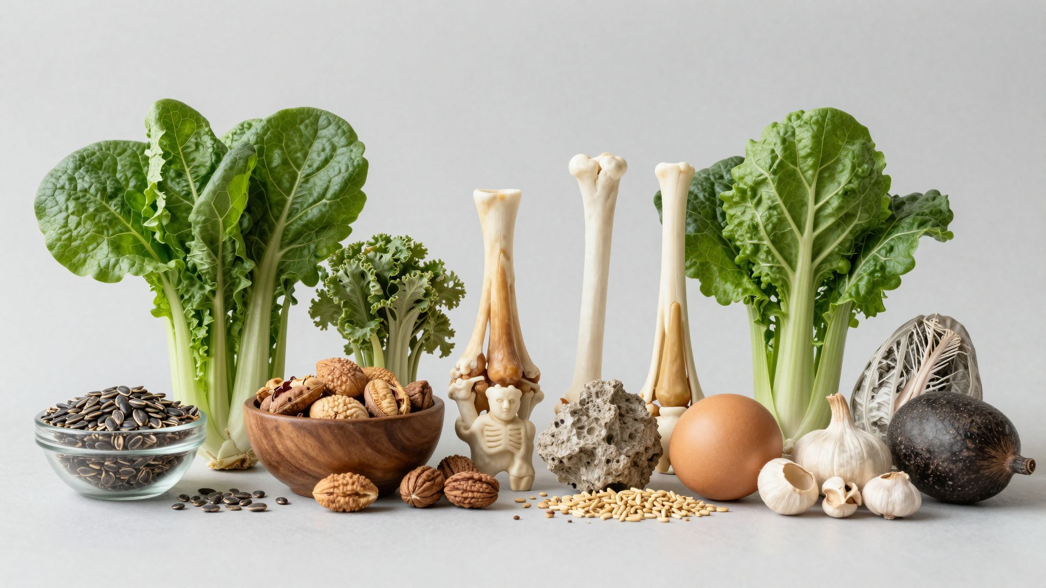 A kalcium és magnézium kulcsfontosságú a csontok erősségéhez.