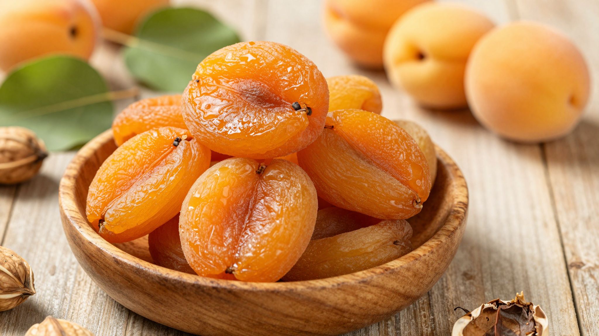 Az aszalt barack támogatja a látást és az izmok működését.