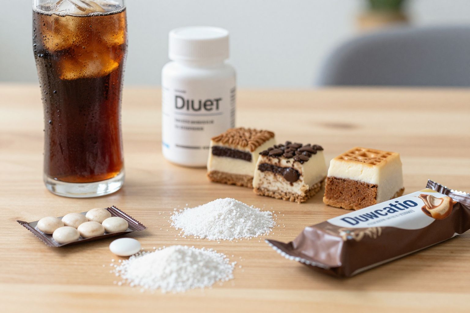 Az aceszulfám-K gyakran előfordul üdítőitalokban és cukormentes rágógumikban.