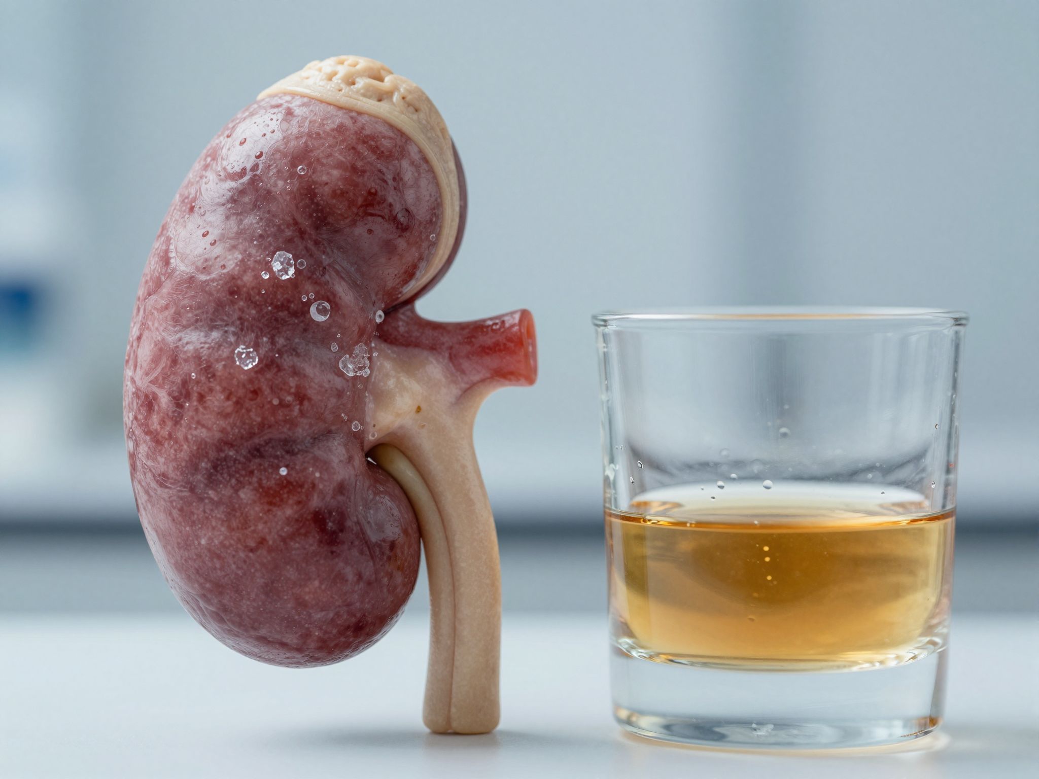 Az alkohol fokozza a vesehomok és vesekő képződésének kockázatát.