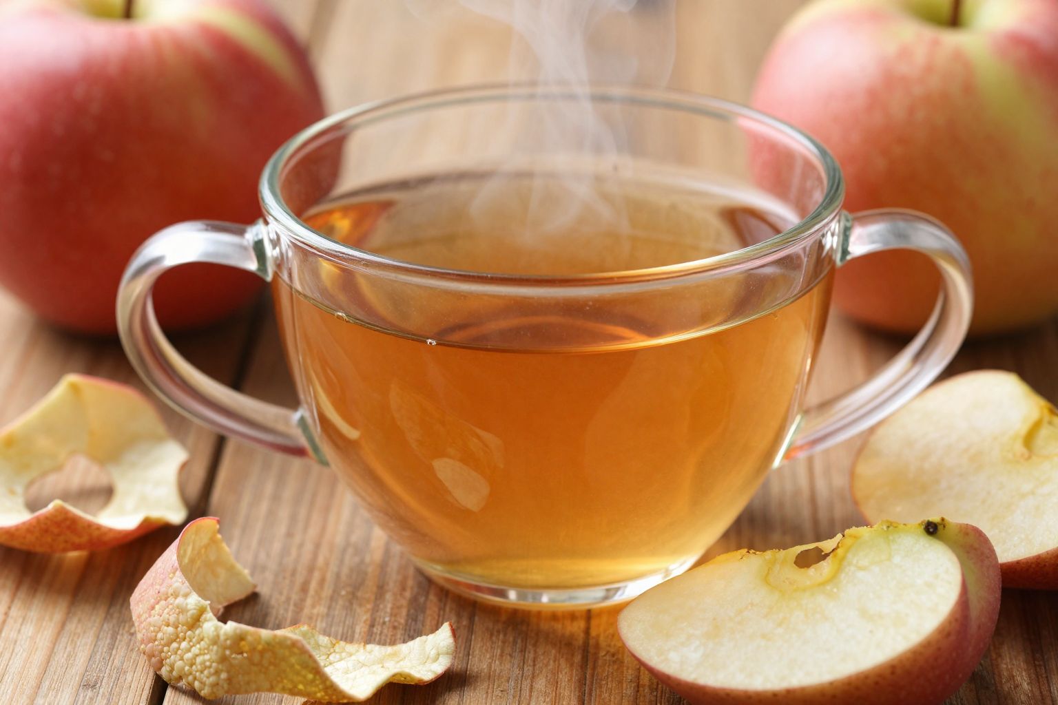 Az almahéj tea rostjai segítik az emésztést és gyulladást csökkentenek.