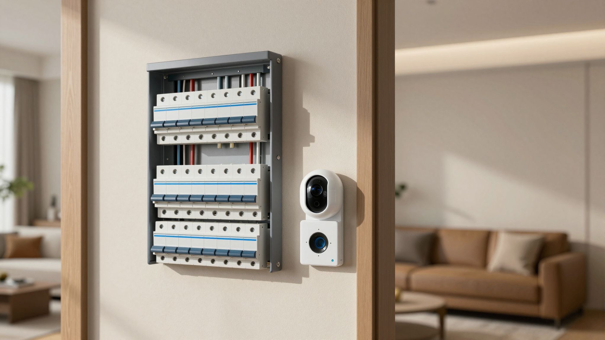 Az automatikus biztosítékok integrálása növeli az okosotthon biztonságát.