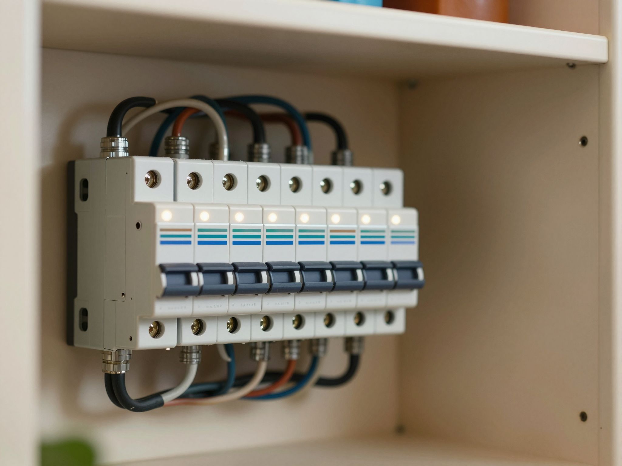 Az automatikus biztosítékok megelőzik a túlterhelést és zárlatot.