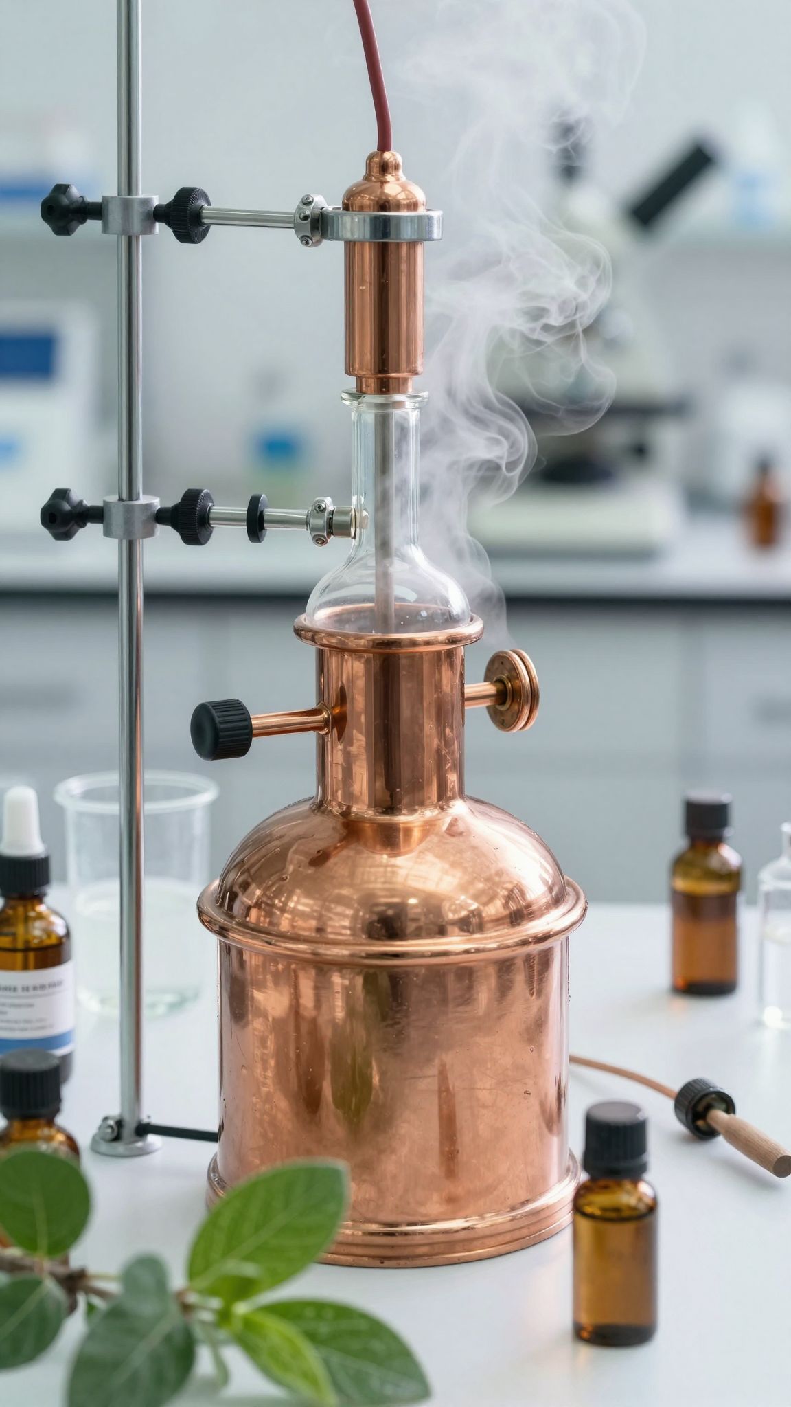 Az illóolaj párlása megőrzi a pacsuli természetes illatát.