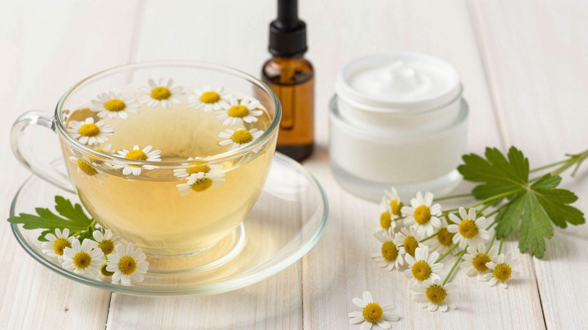 A kamilla gyulladáscsökkentő hatása segít bőrproblémák kezelésében.