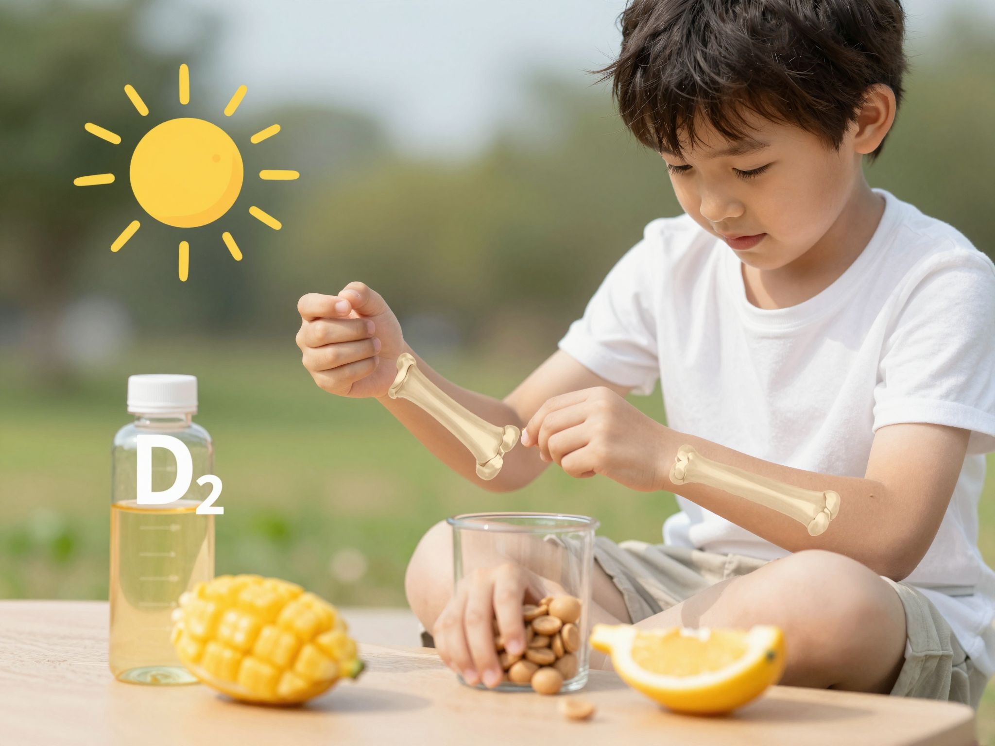 A D2-vitamin hiánya angolkór és rachitis kialakulásához vezet.