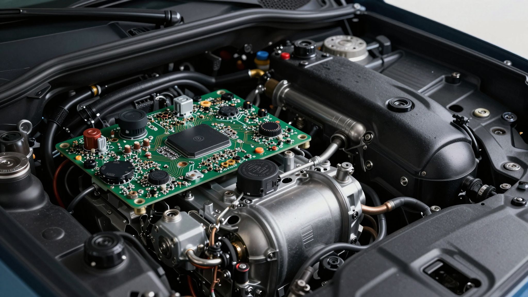 Az elektronikus motorfék intelligens rendszerek révén optimalizálja a fékezést.