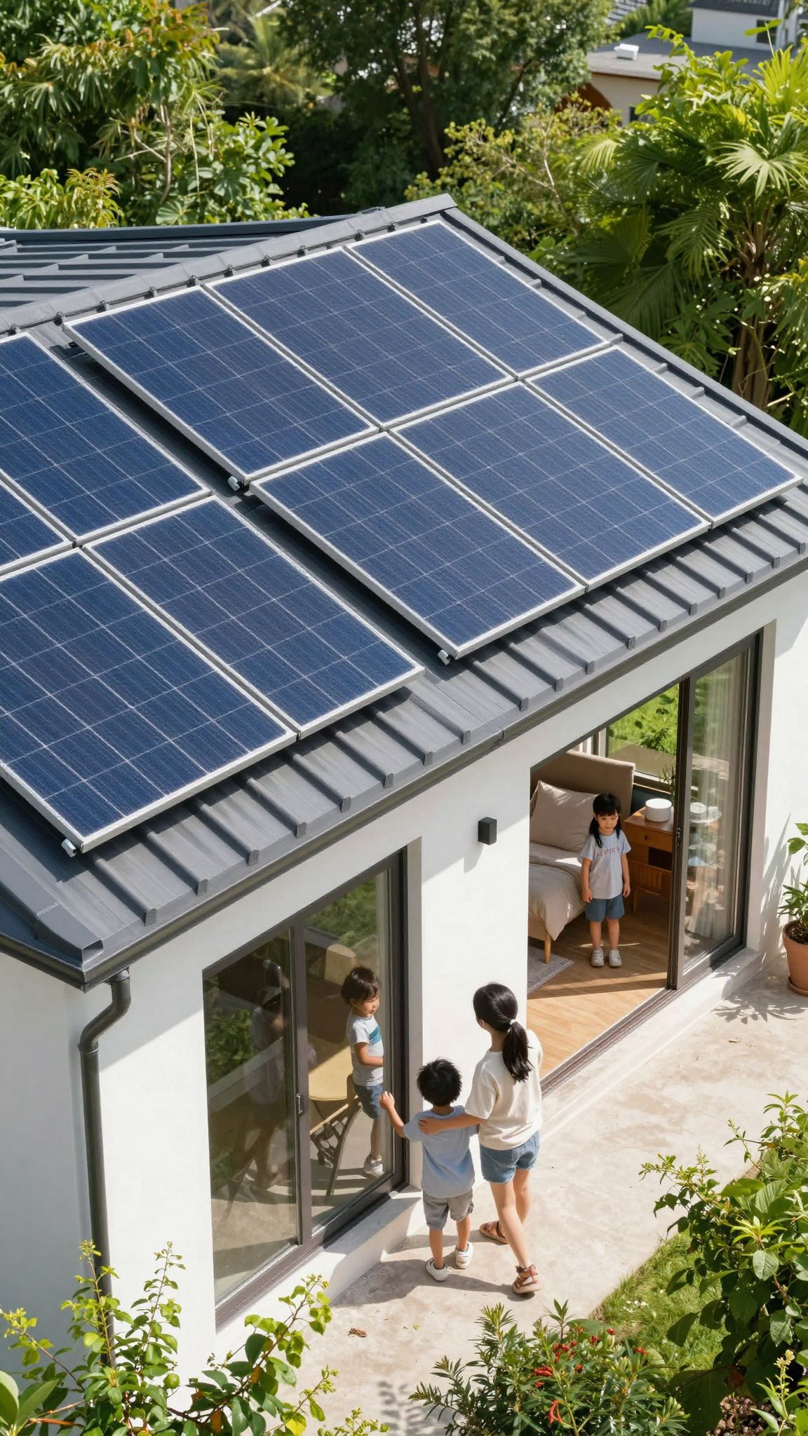 Az otthoni napelem növeli energiafüggetlenséget és biztonságot.