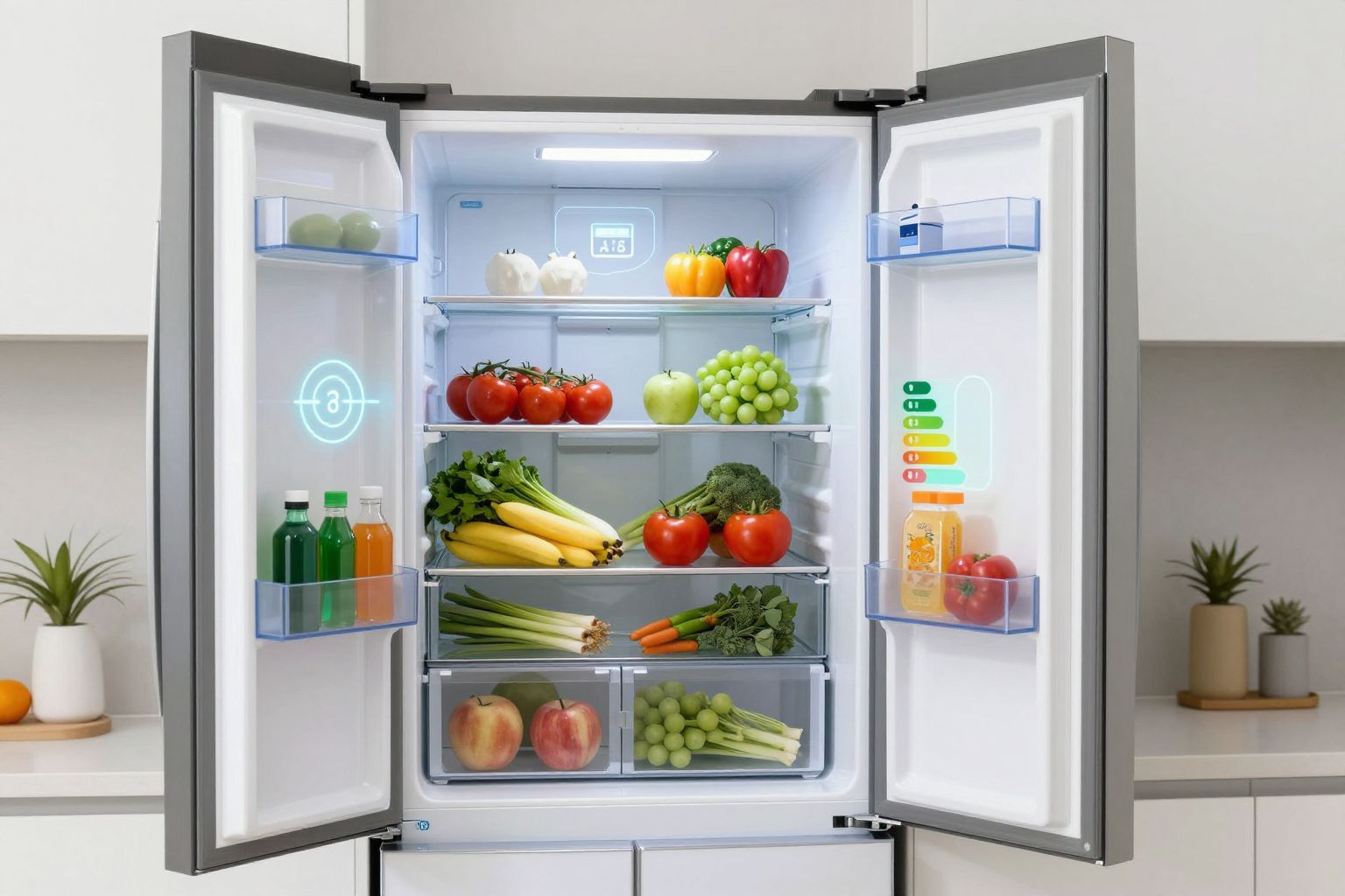 A No Frost technológia akár 30%-kal csökkentheti az energiafogyasztást.