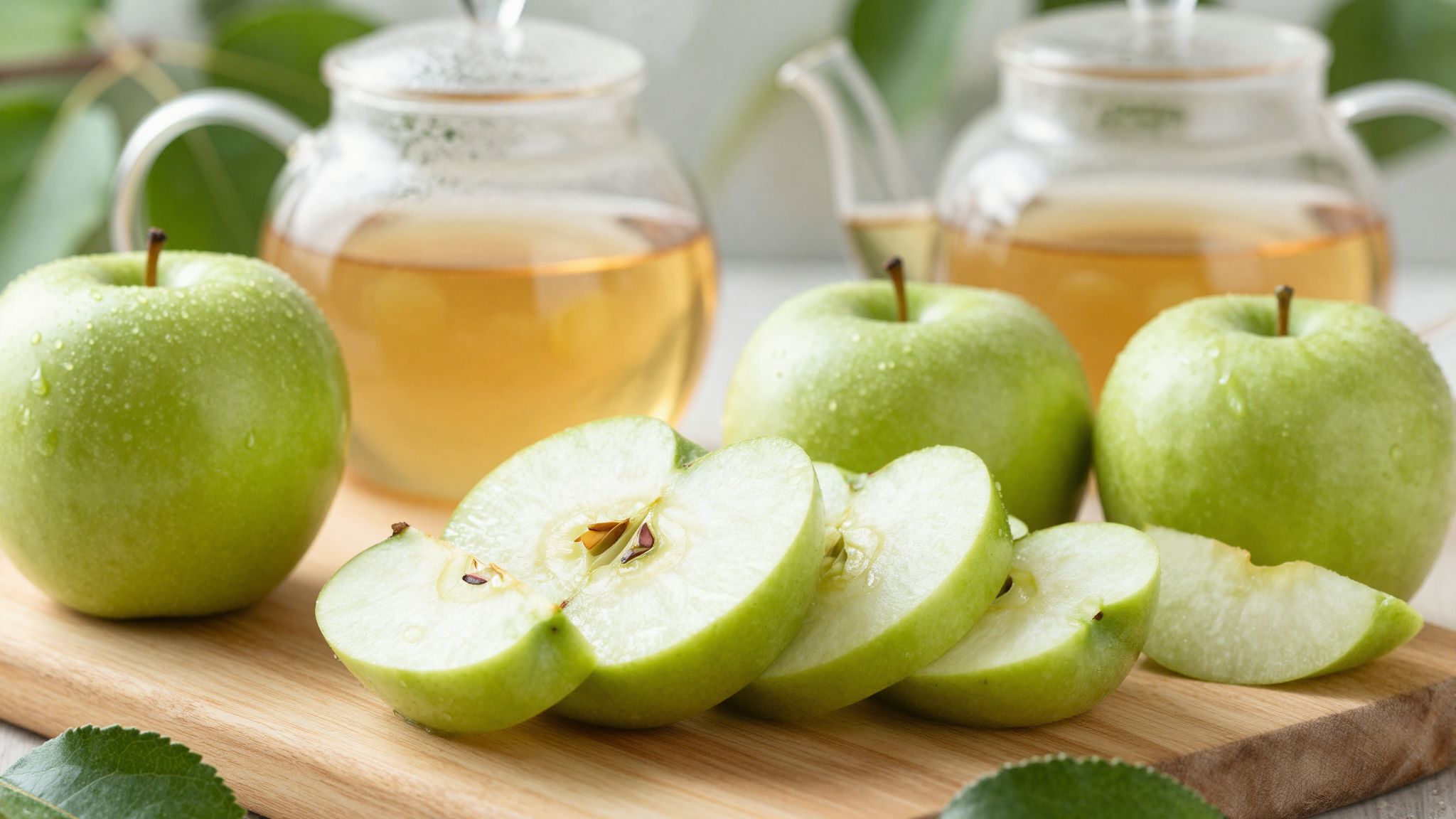 A friss alma gazdag antioxidánsokban, ízletes almateához idealis.