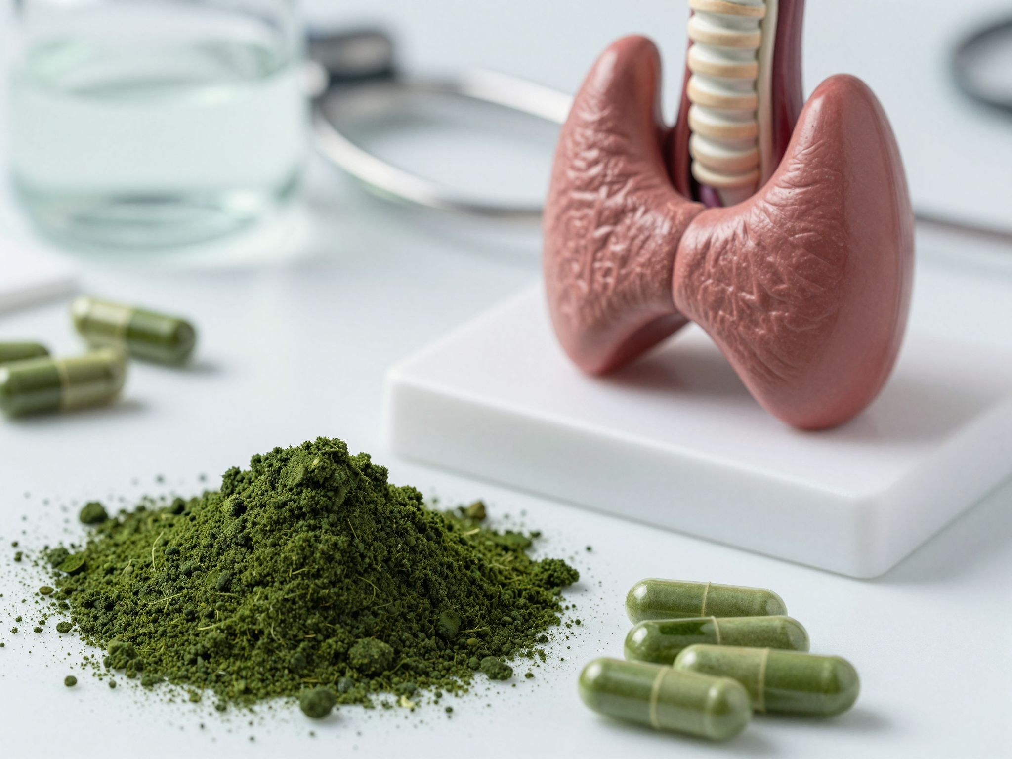 A spirulina támogatja a pajzsmirigy hormontermelésének egyensúlyát.