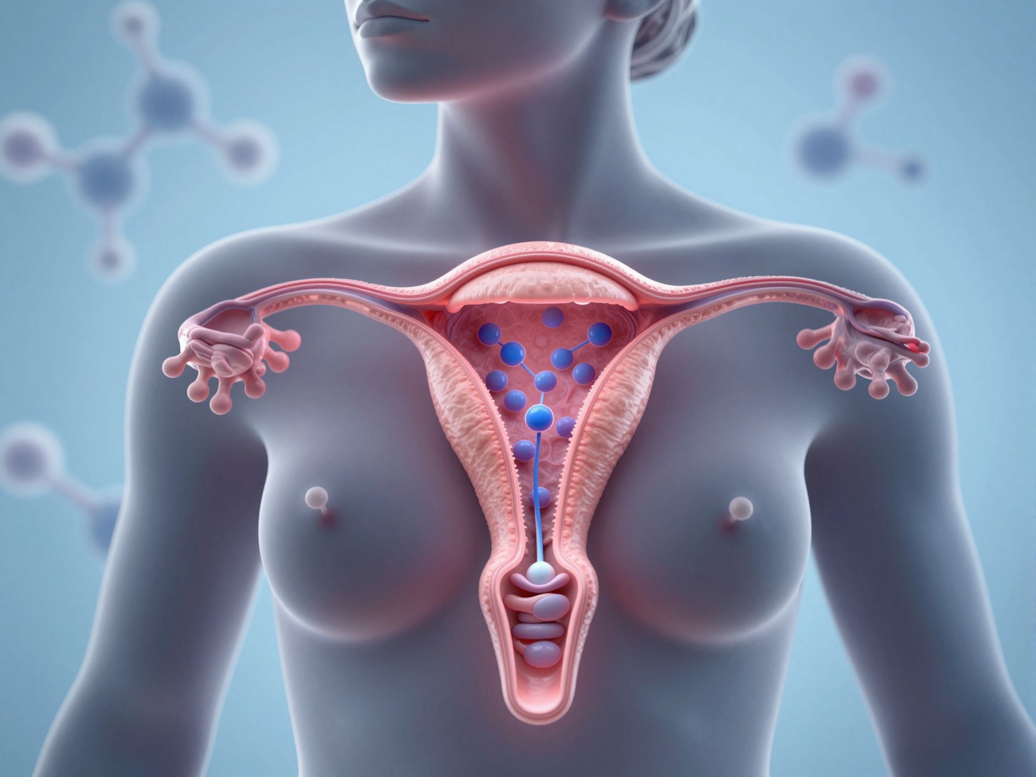 Az Utrogestan progeszteron receptorokhoz kapcsolódva szabályozza a ciklust.