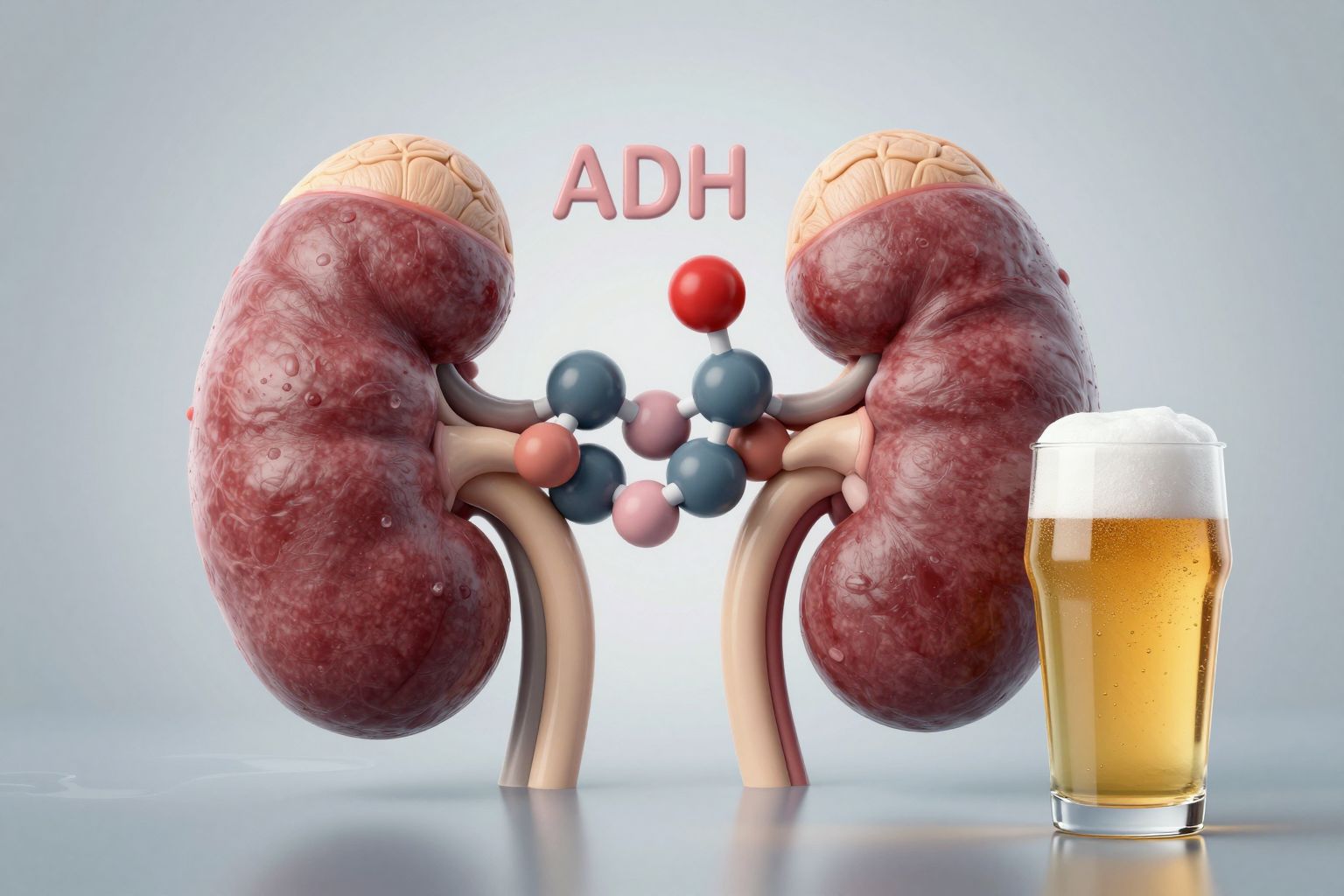 A sör csökkenti az ADH hatását, fokozva a vízürítést.