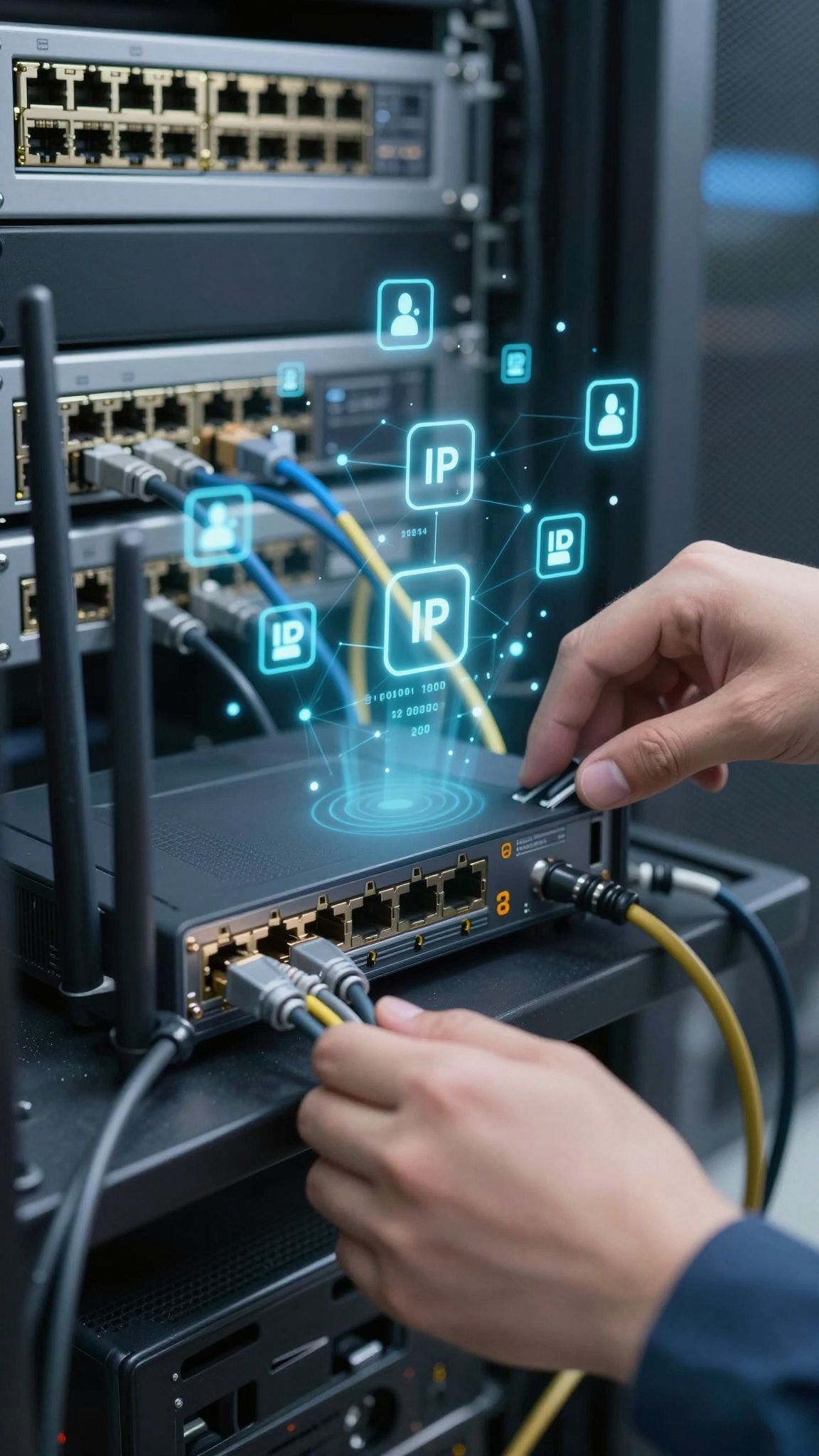 A DHCP automatikusan kiosztja az IP-címeket és alhálózati maszkokat.