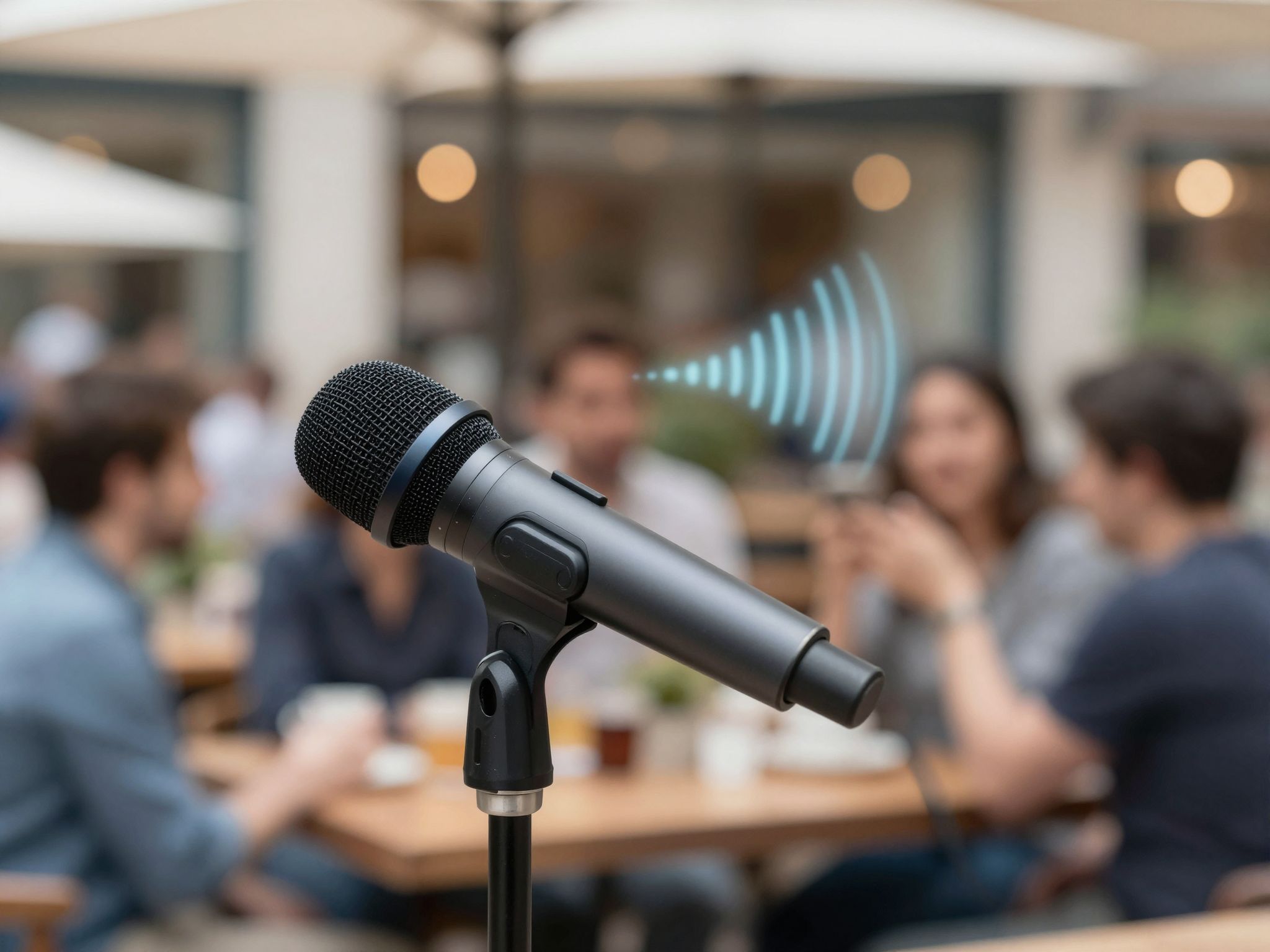 Az irányított mikrofonok zajt csökkentenek, beszédet kiemelnek.