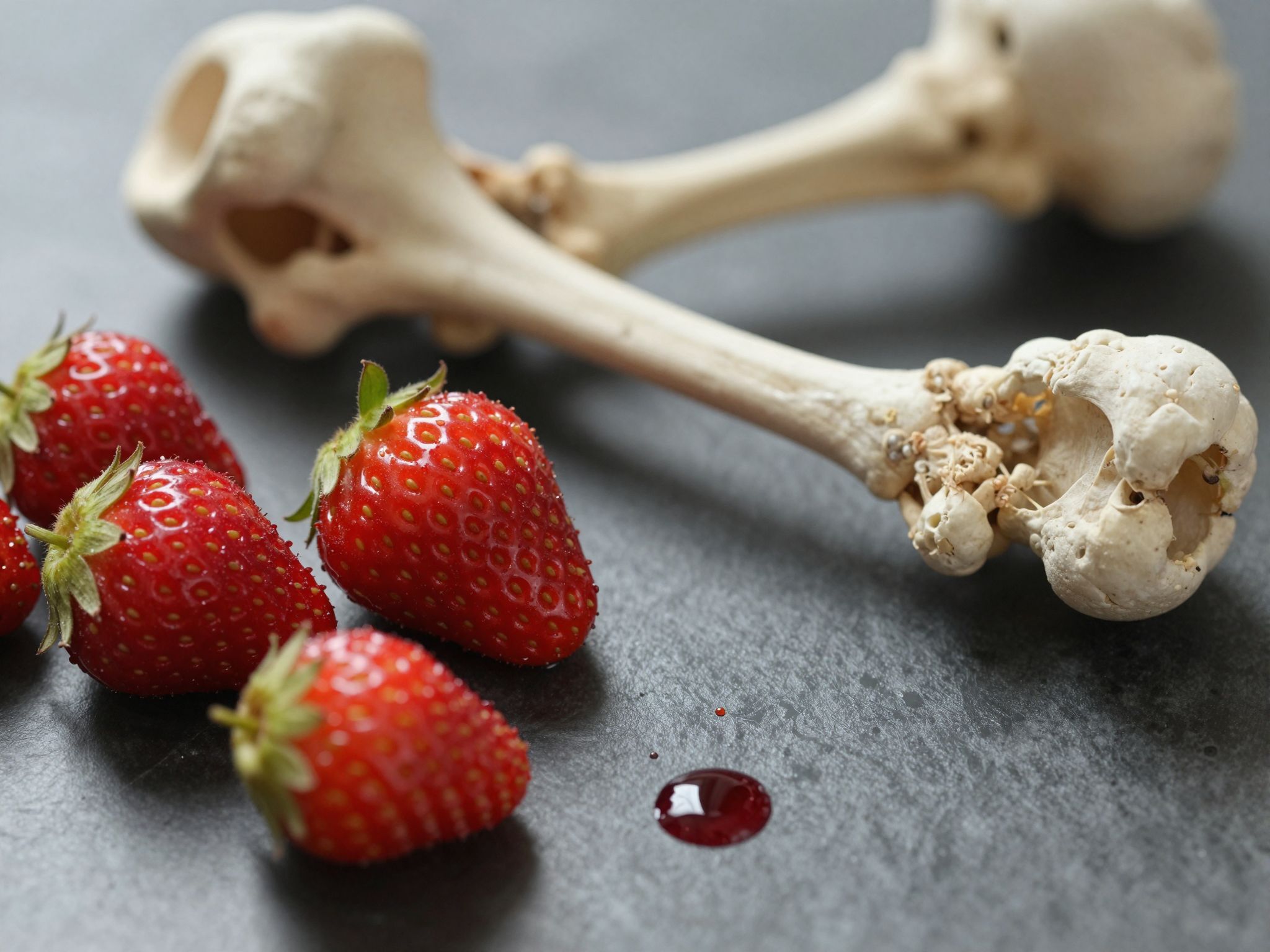 A földieper K-vitaminja támogatja a csontok egészségét és véralvadást.