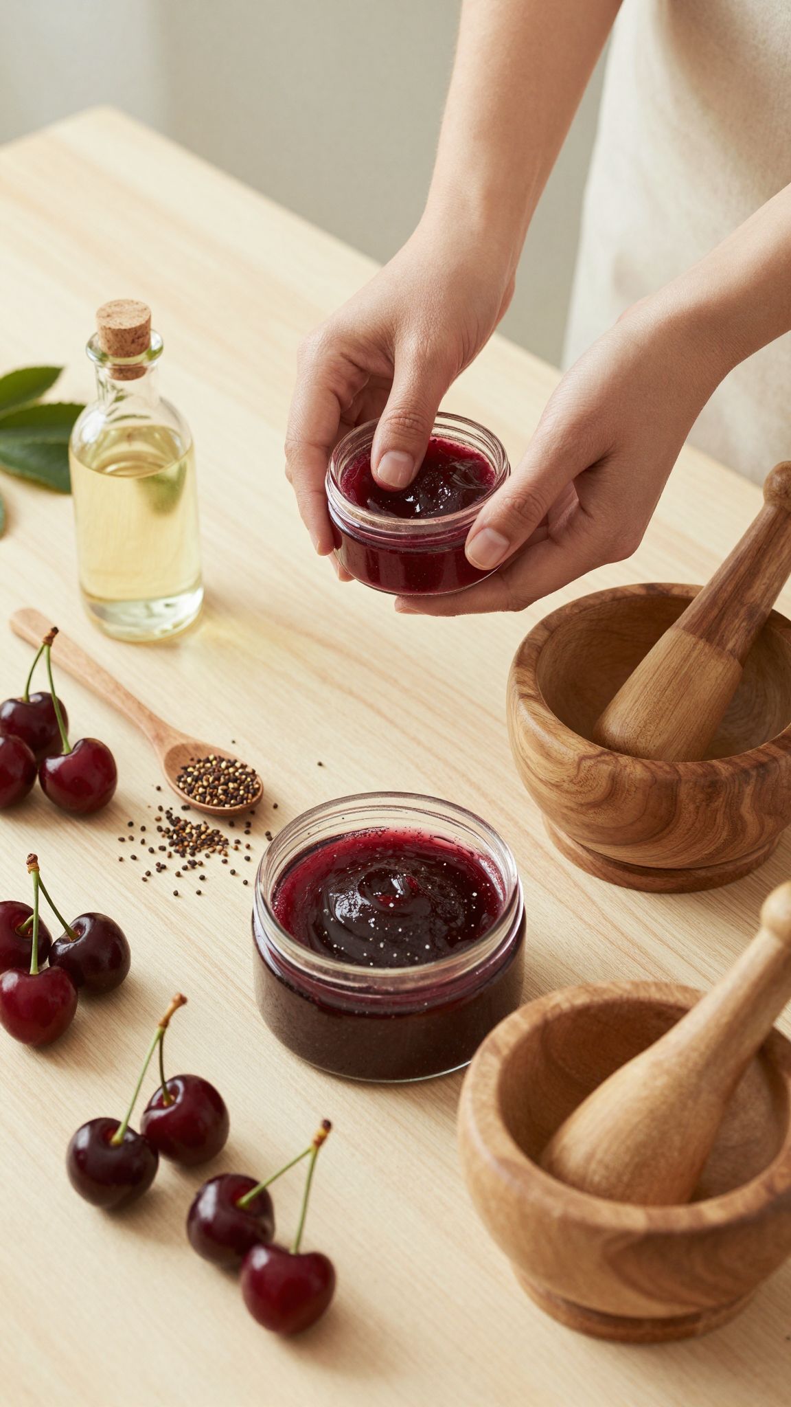 A meggymagolaj gazdag antioxidánsokban, természetes bőrradír alapanyag.