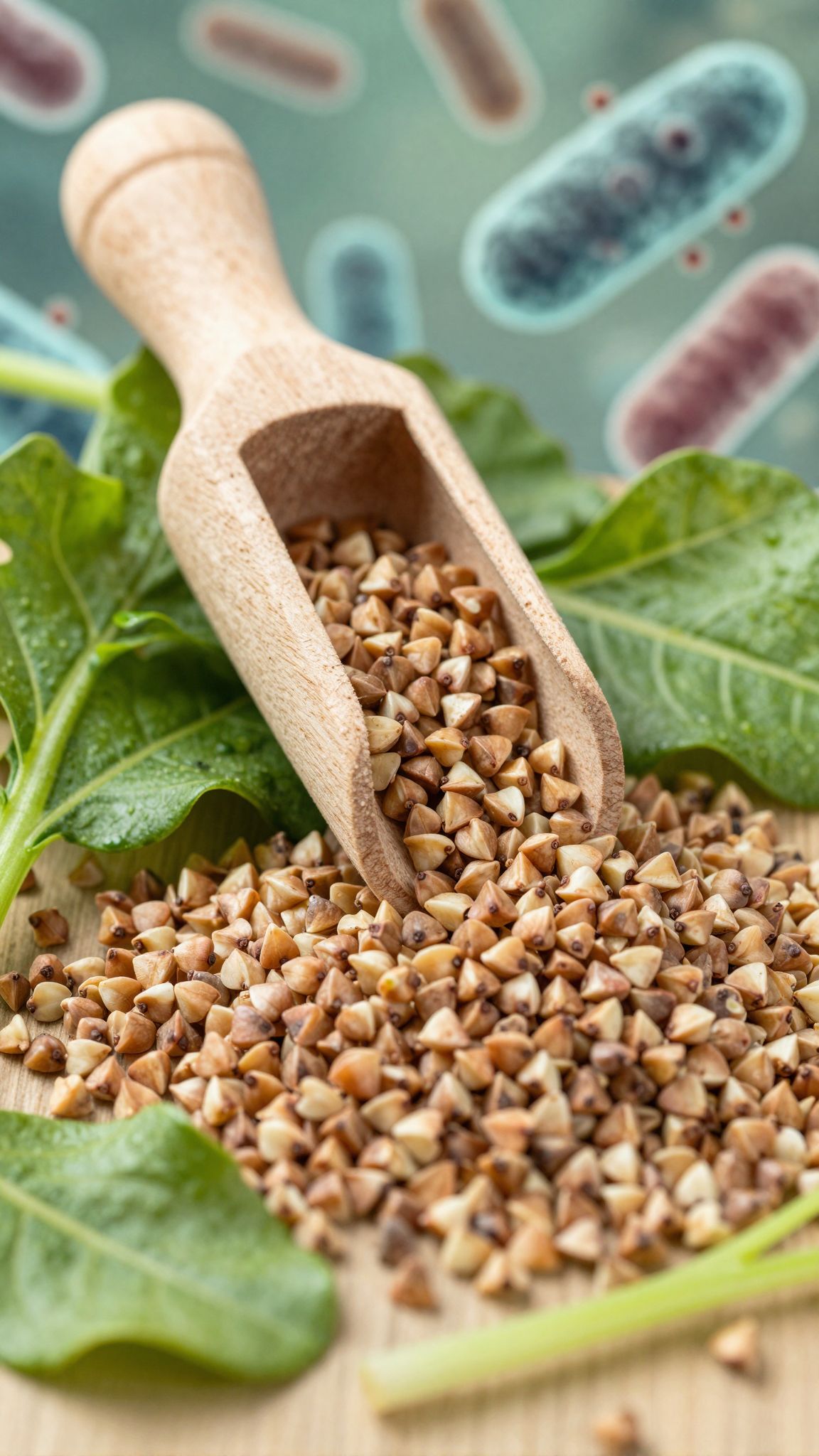 A hajdina prebiotikumai serkentik a bélbaktériumok növekedését.