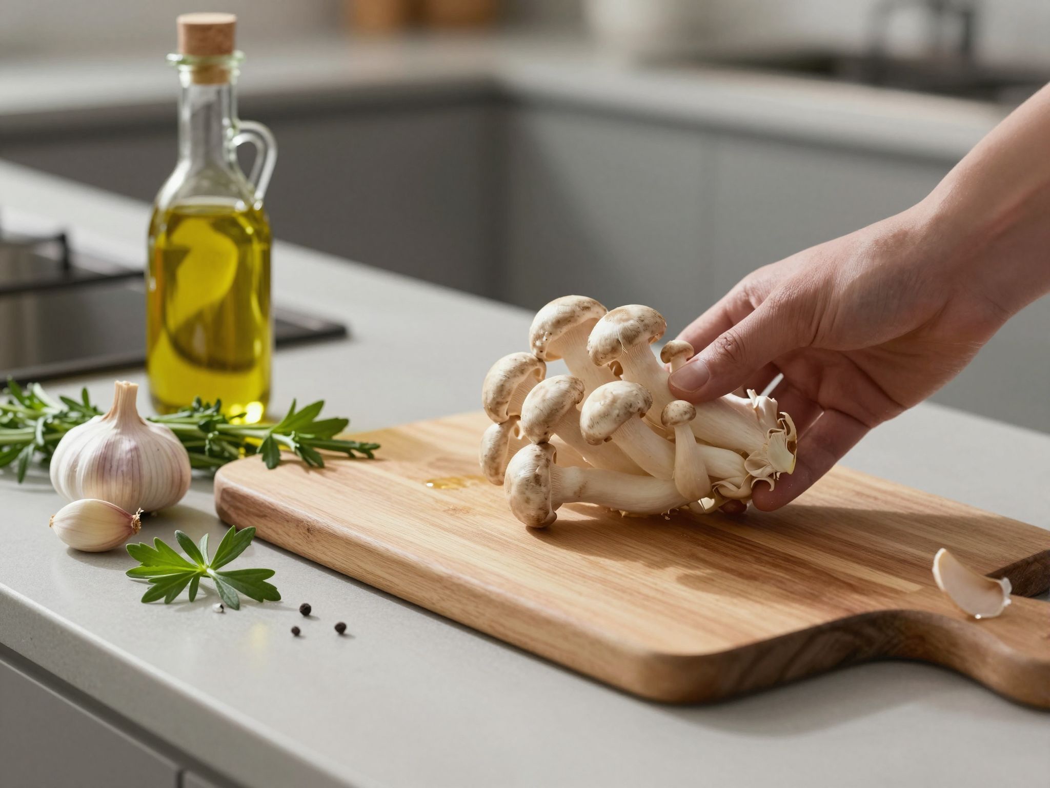 A shimeji gomba ízesíti a leveseket és stir-fry ételeket.