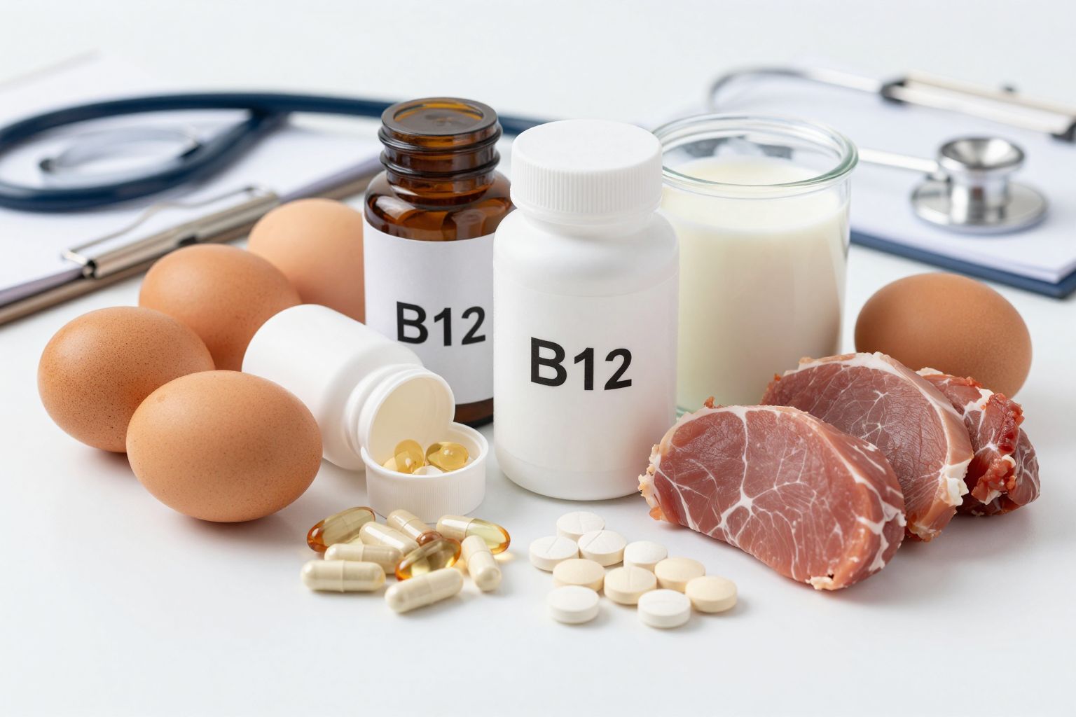 A B12-vitamin pótlása életfeltétel vegetáriánusok számára.