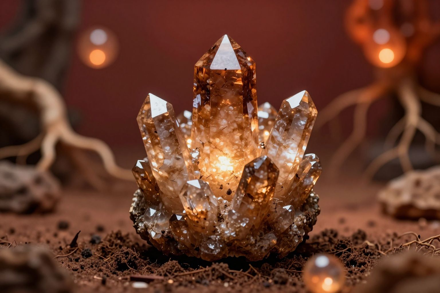 A barna turmalin erősíti a gyökércsakra földelését.