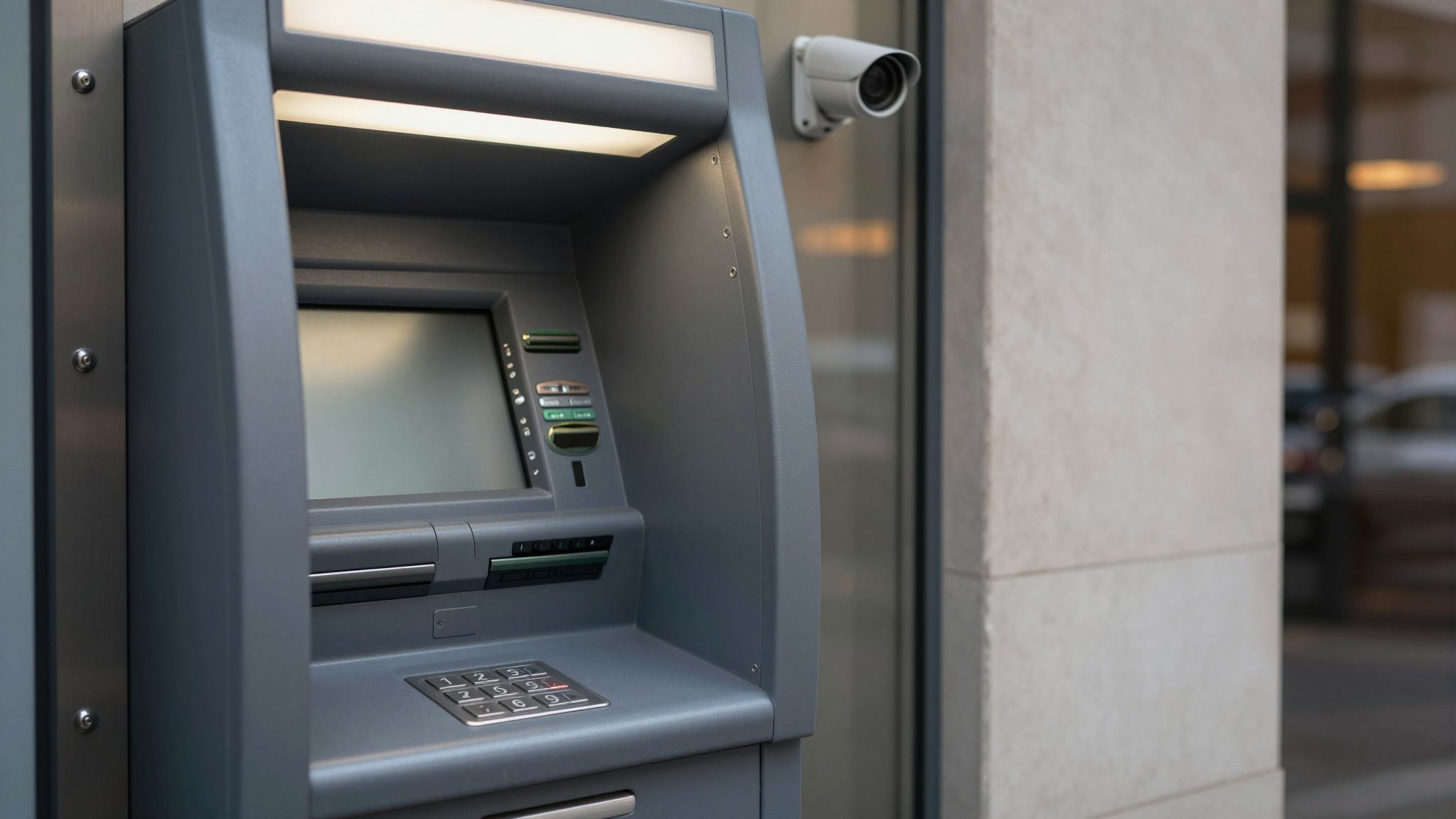 Az ATM-ek lopásvédelme speciális erősített anyagokkal és kamerákkal valósul meg.