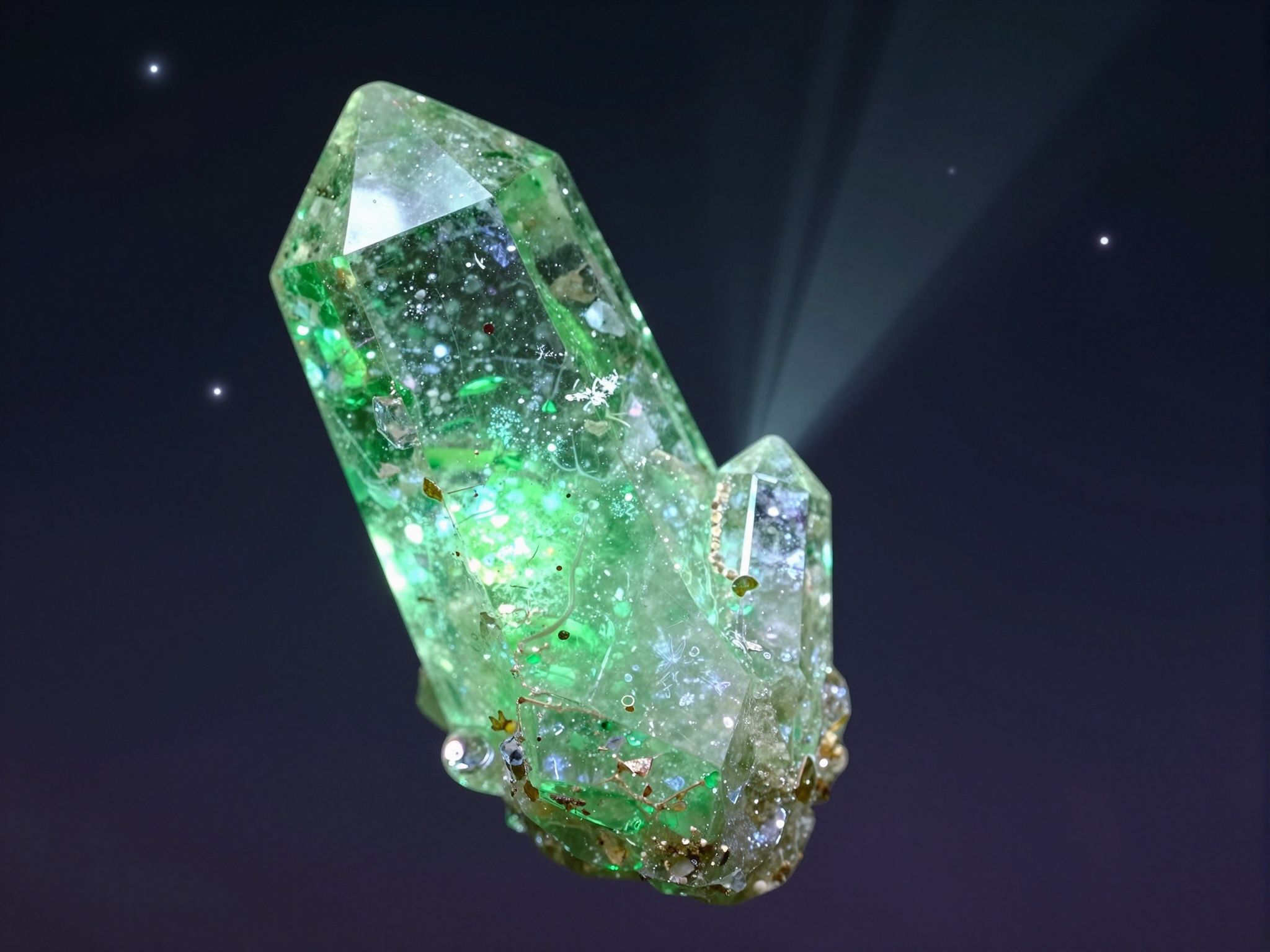 A moldavit energiája harmonizál a csillagok kozmikus rezgéseivel.