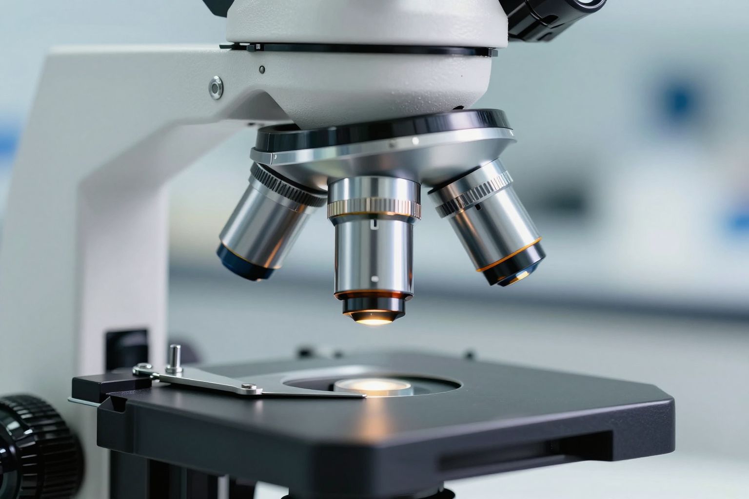 Az objektív és okulár együtt növeli a mikroszkóp nagyítását.