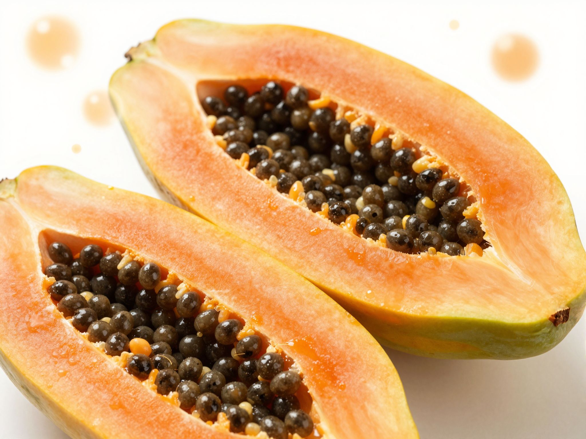 A papaya papainon kívül antioxidáns flavonoidokat is tartalmaz.
