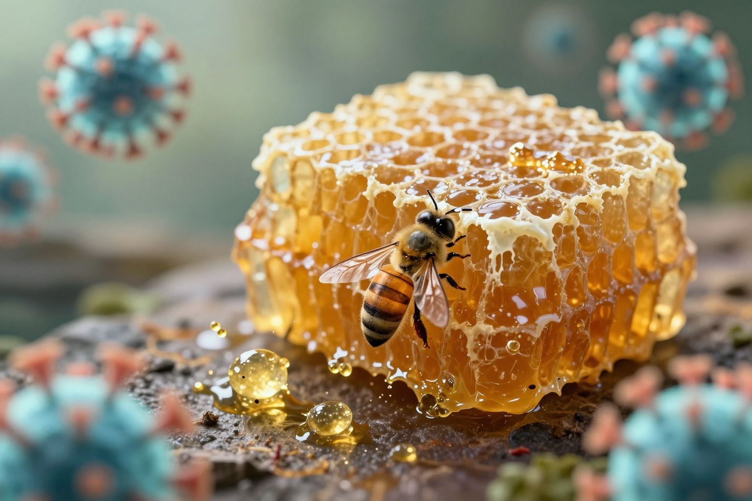 A propolisz természetes antivirális szerként erősíti az immunrendszert.