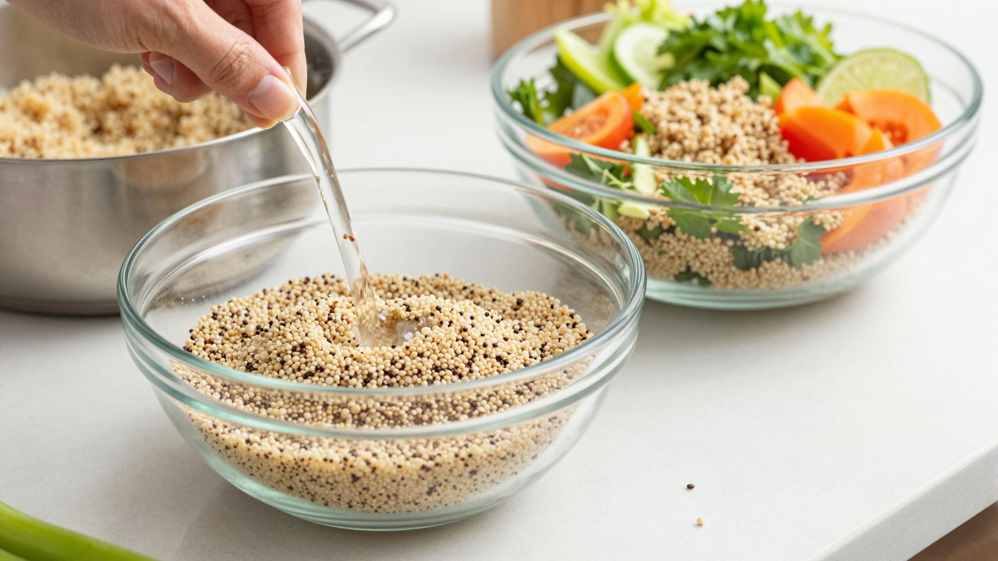 A quinoa főzése párolással őrzi meg legjobban tápanyagait.