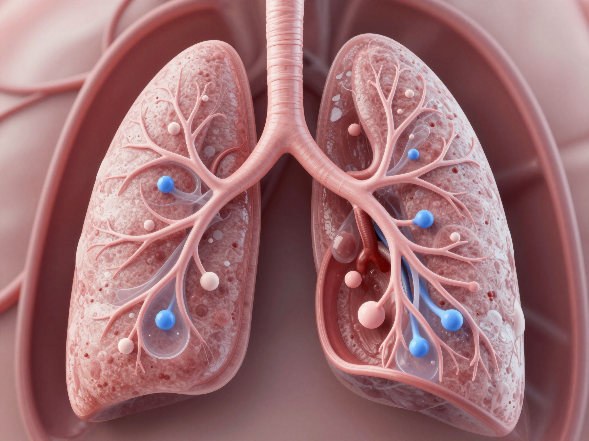 Az alveoláris szellőztetés biztosítja az oxigén és CO₂ cseréjét.