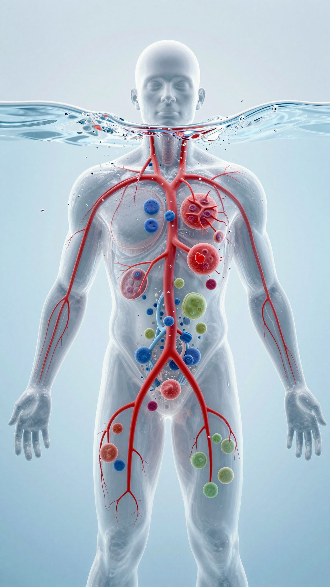 A víz biztosítja a tápanyagok sejtek közötti szállítását.