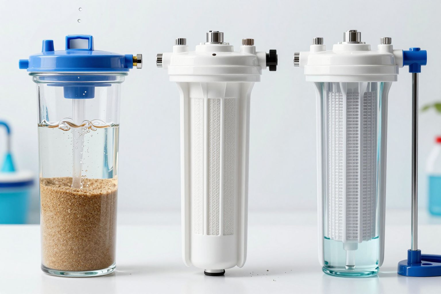 A homokszűrők hosszabb élettartamúak, mint a patron szűrők.