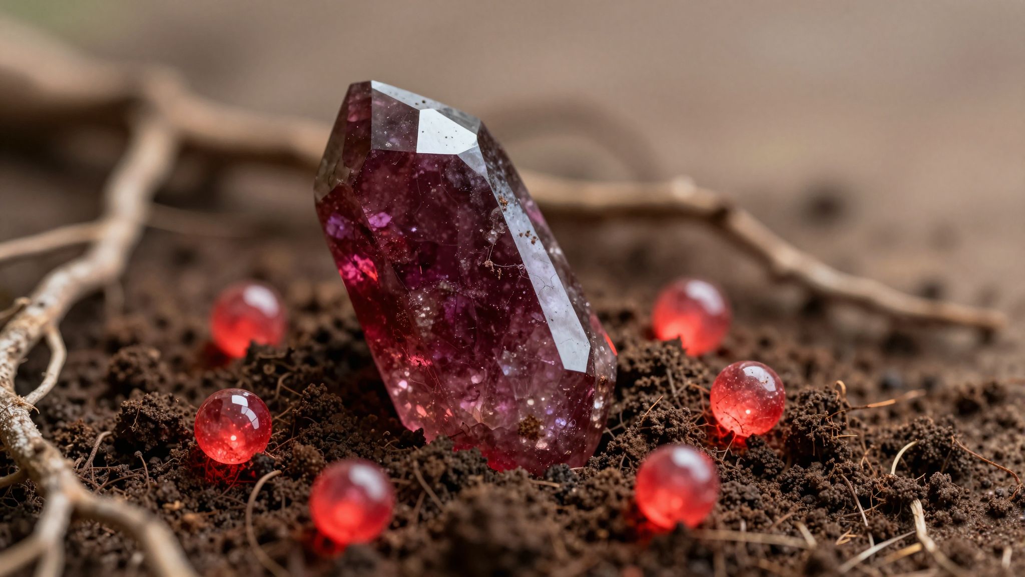 A vörös turmalin erősíti a gyökércsakra stabilitását és energiáját.