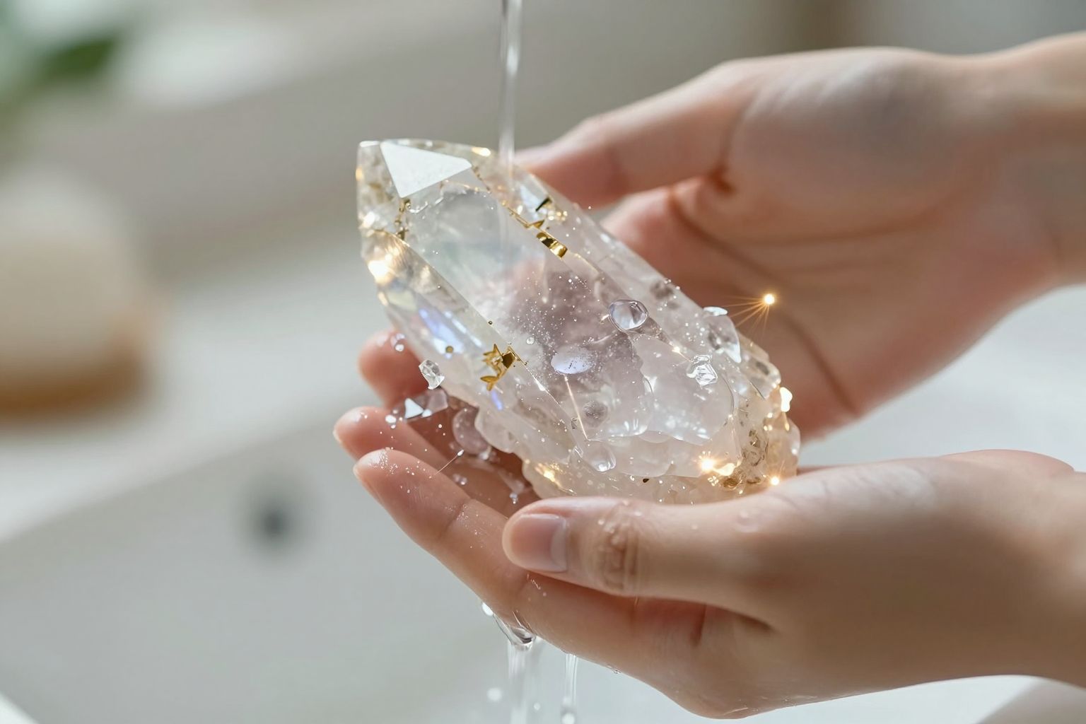 Az apatit kristály tisztítása holdfényben erősíti energiáit.