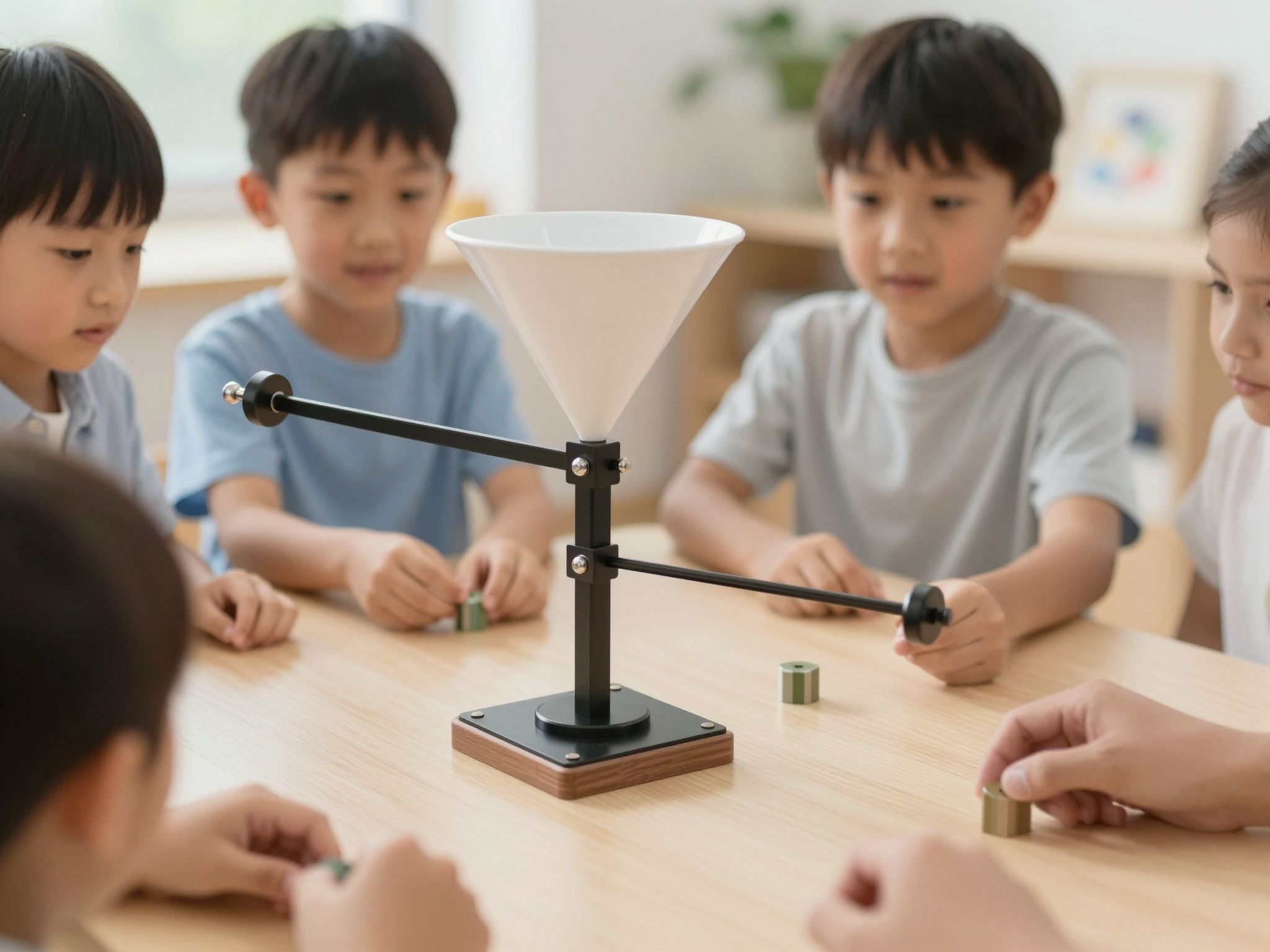 Az egyensúlyozó tölcsér játékosan fejleszti a koordinációt és koncentrációt.