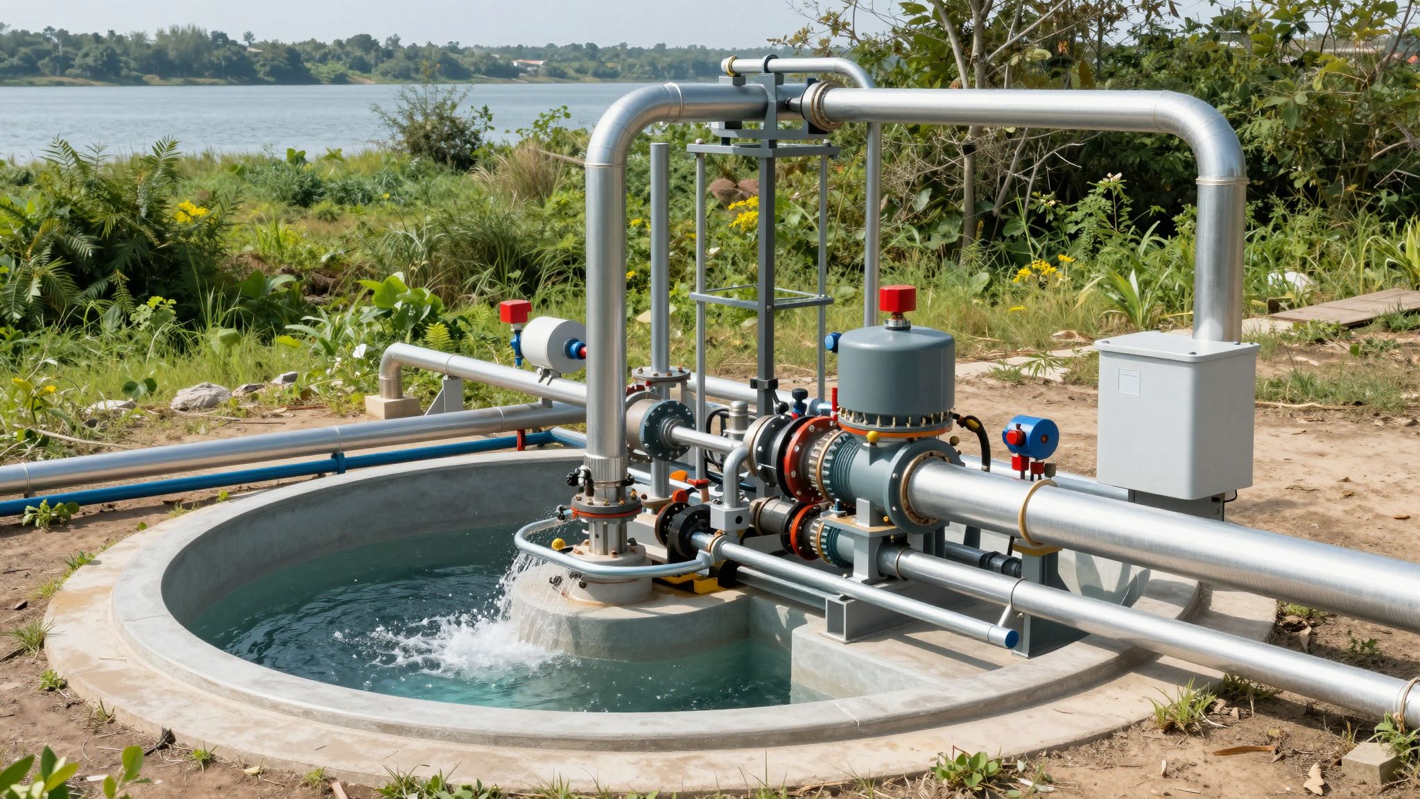 Az ejektor kutak hatékonyak sekély víztartó rétegekben.