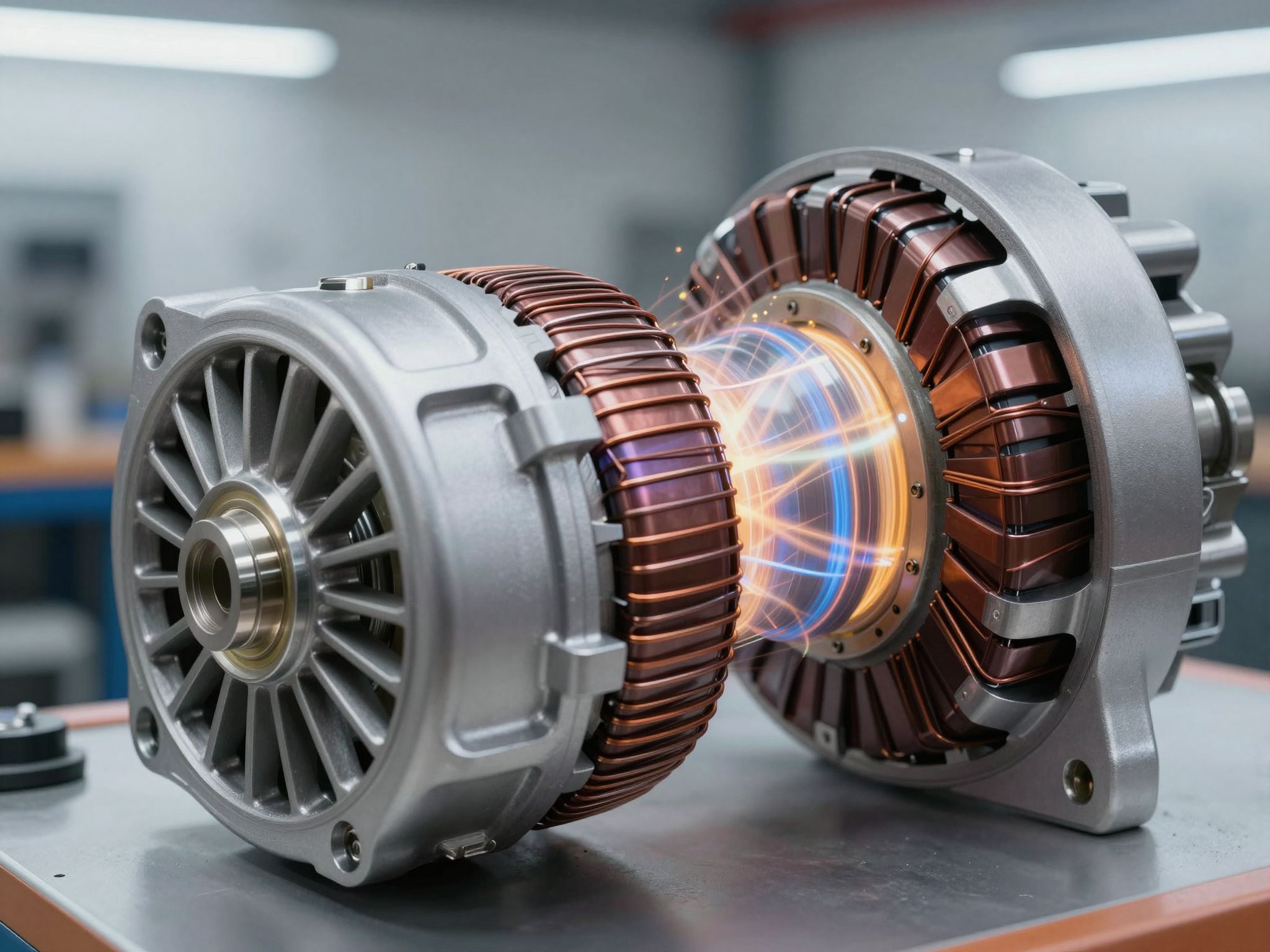 Az autó generátor mágneses mezőben forgó tekercset gerjeszt.