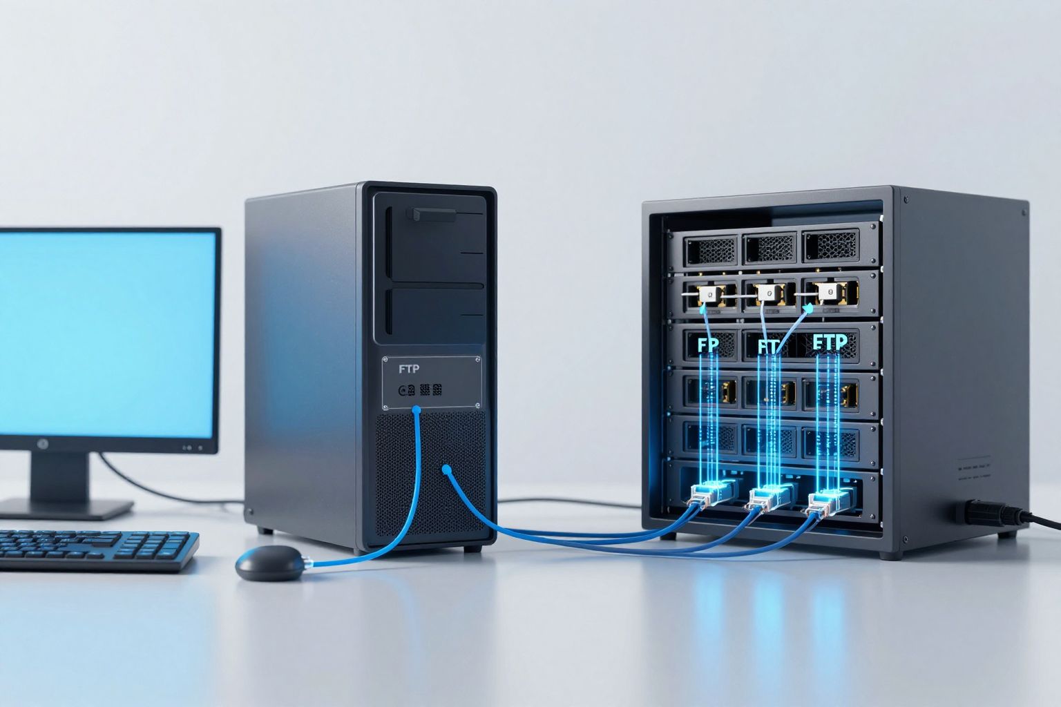 Az aktív mód tűzfalproblémákat okozhat, ezért passzív ajánlott.