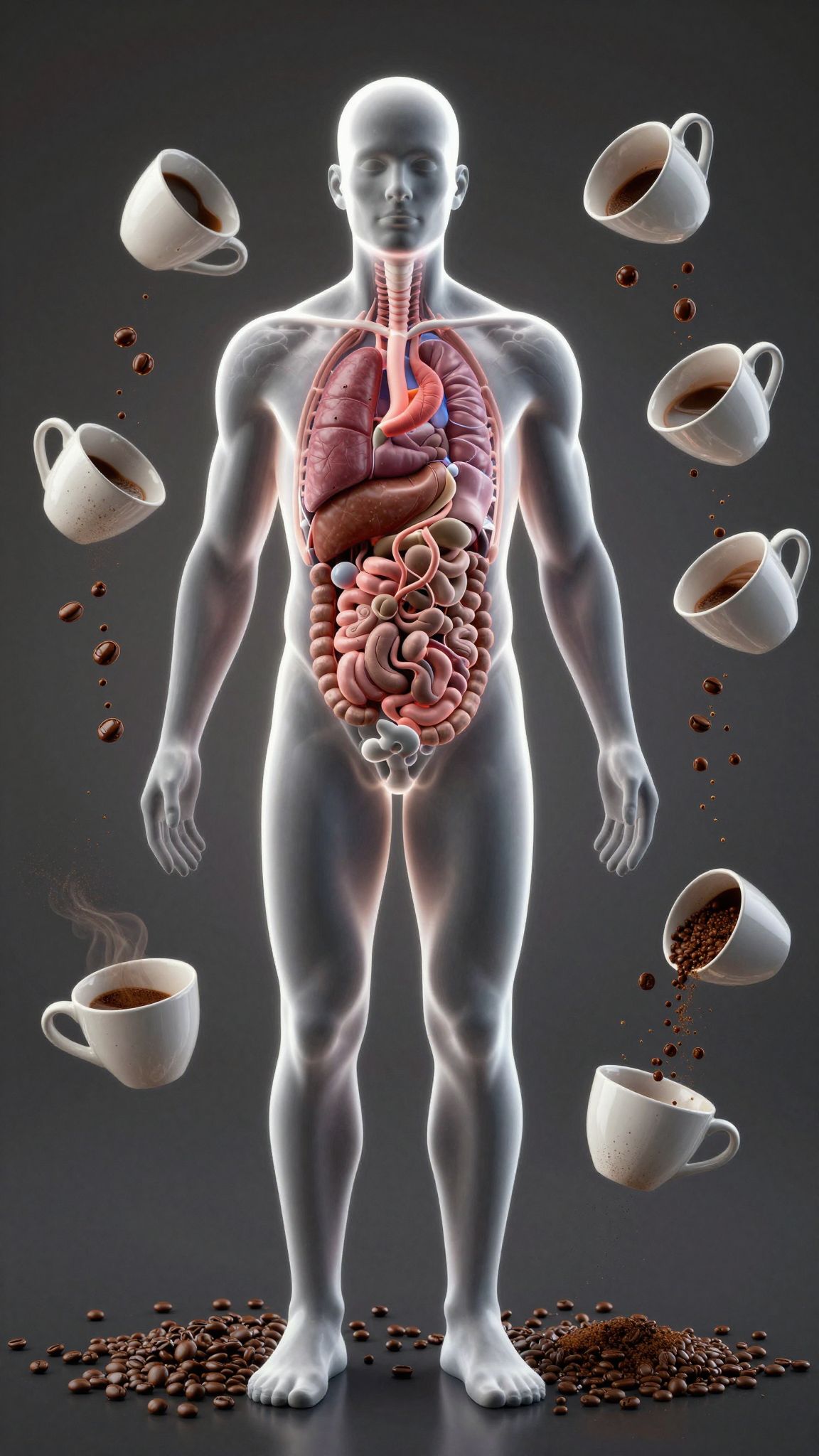 A májbetegségek jelentősen lassítják a koffein eliminációját.