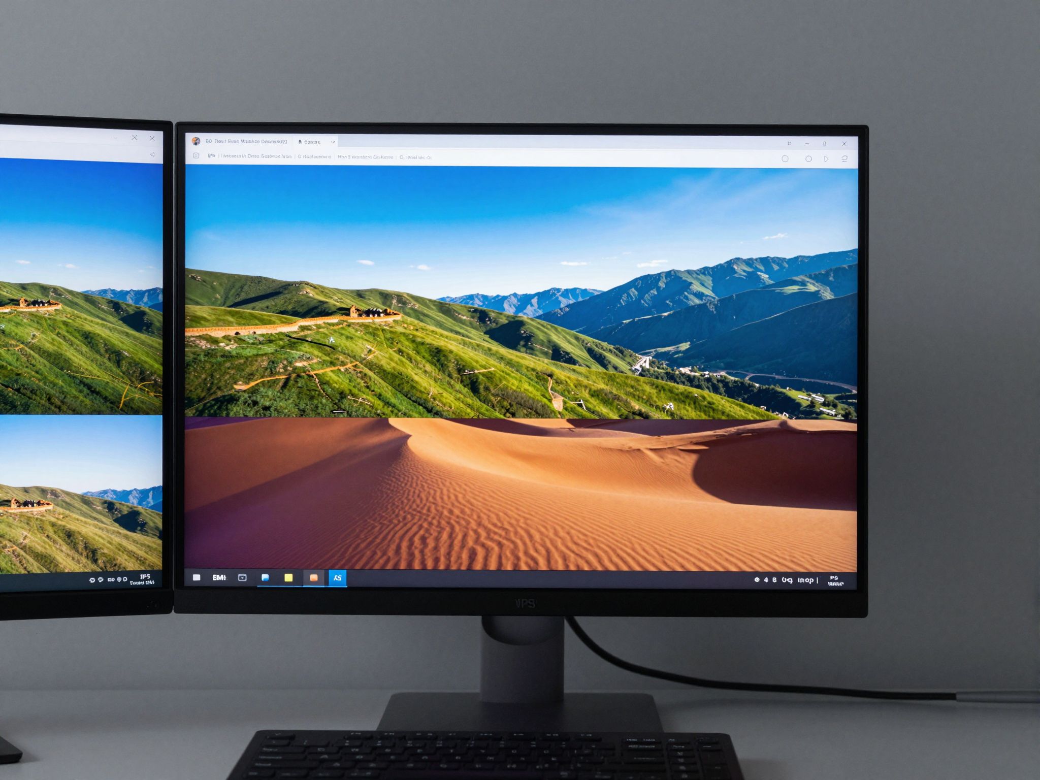 Az IPS panelek széles betekintési szögei élénk képminőséget garantálnak.