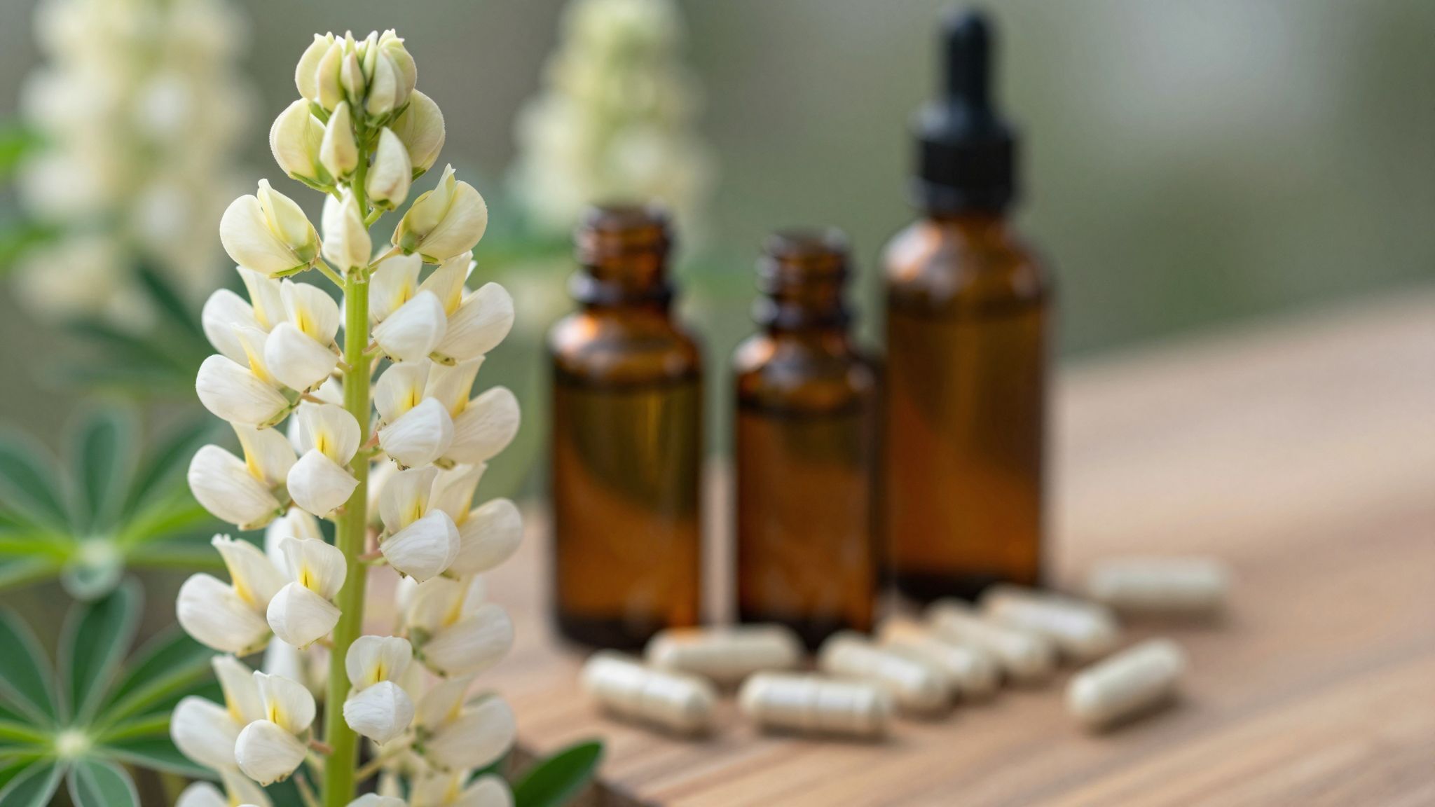 Fehér csillagfürt allergiát és emésztési problémákat okozhat ritkán.