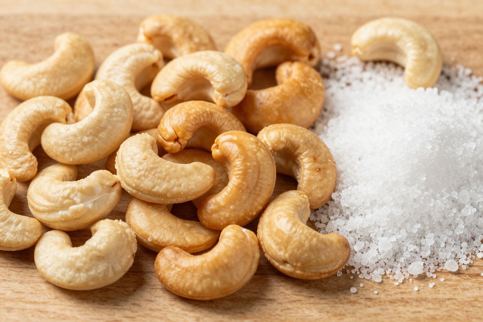 Pirított kesudióban kevesebb a víz, de több az aroma.