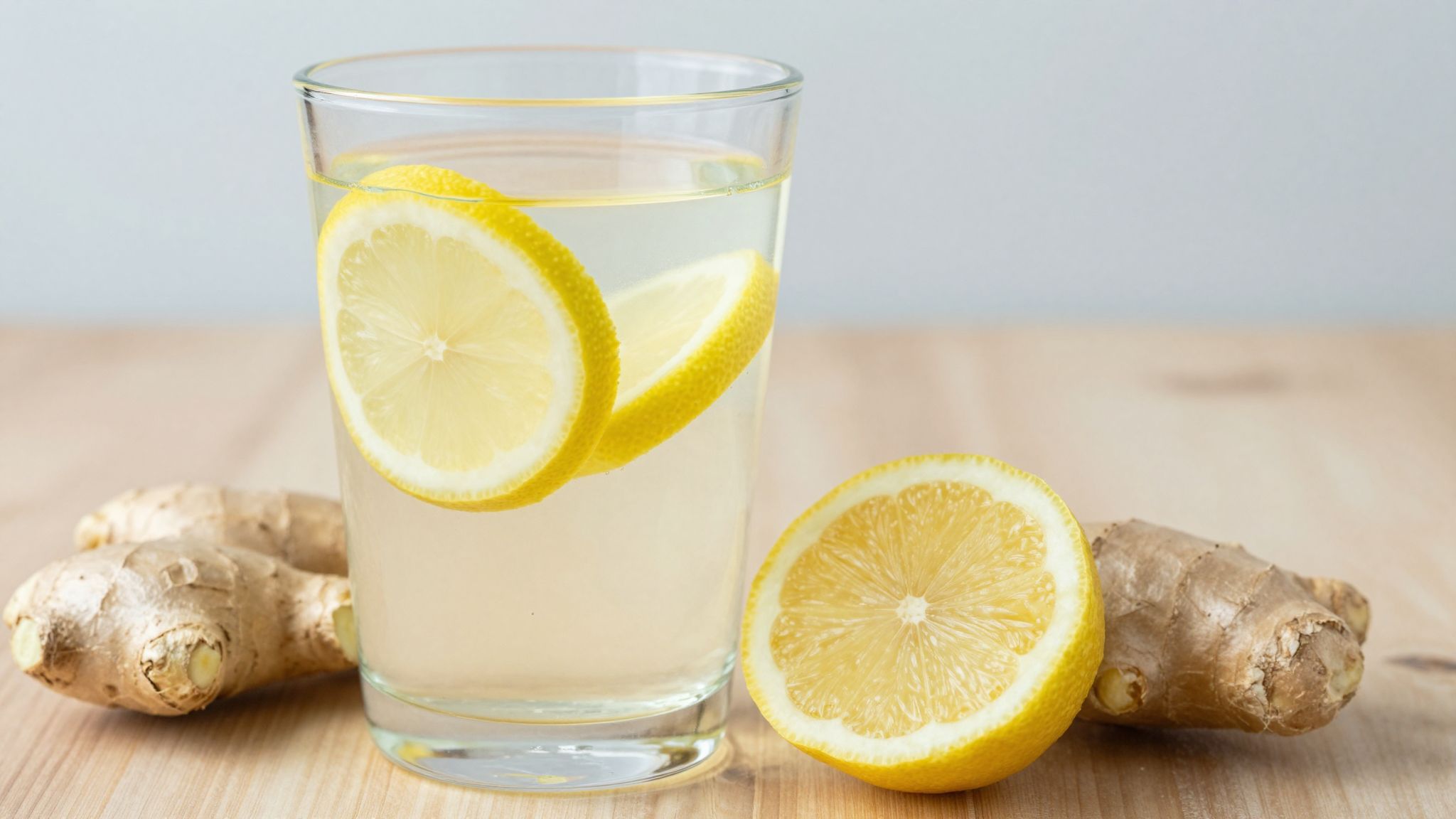 A gyömbér-citrom víz serkenti az emésztést és méregtelenít.