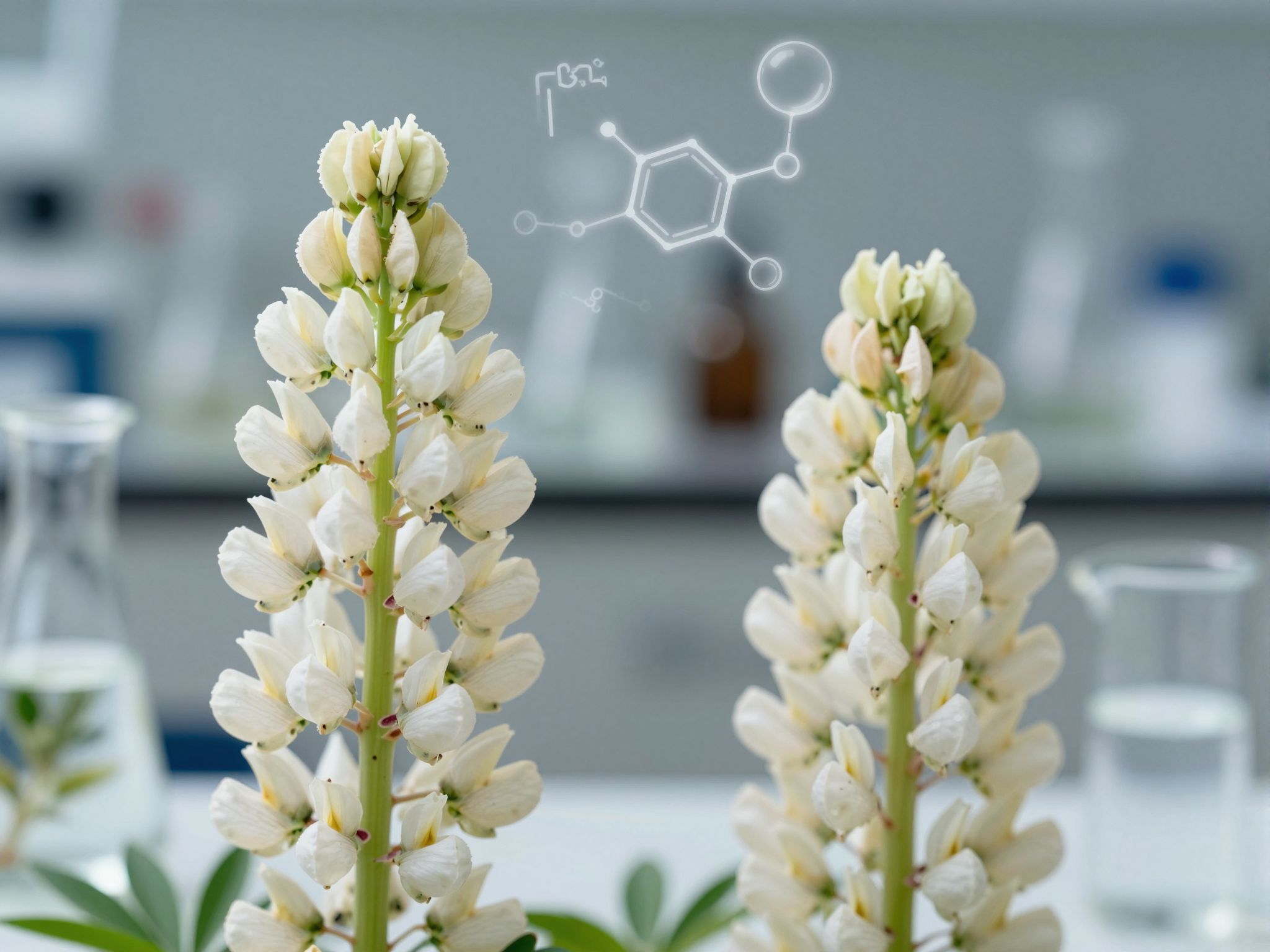 A fehér csillagfürt hatóanyagai gyulladáscsökkentő és immunmoduláló molekulák.