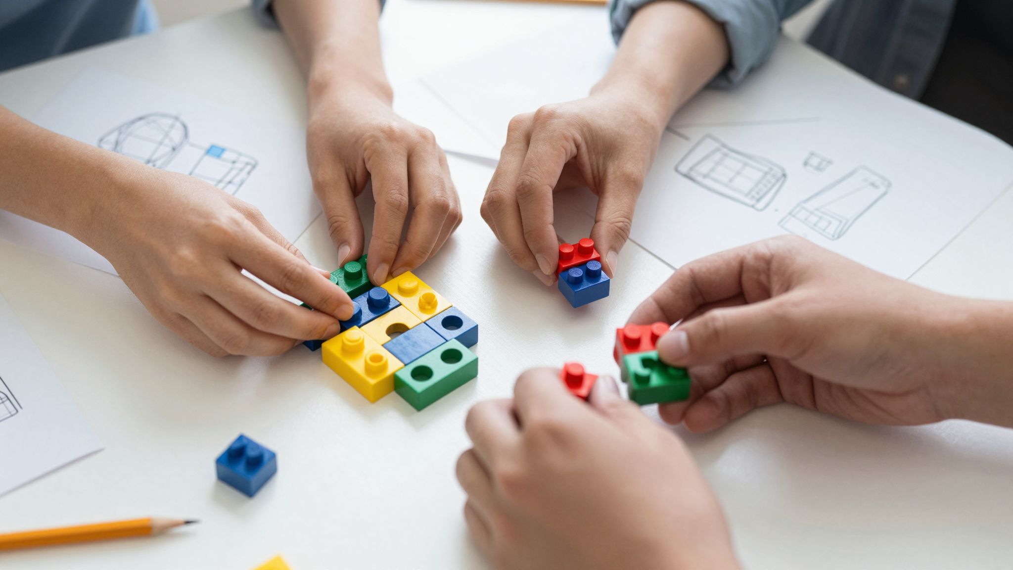 Az építőkockázás fokozza a problémamegoldó kreativitást és térlátást.