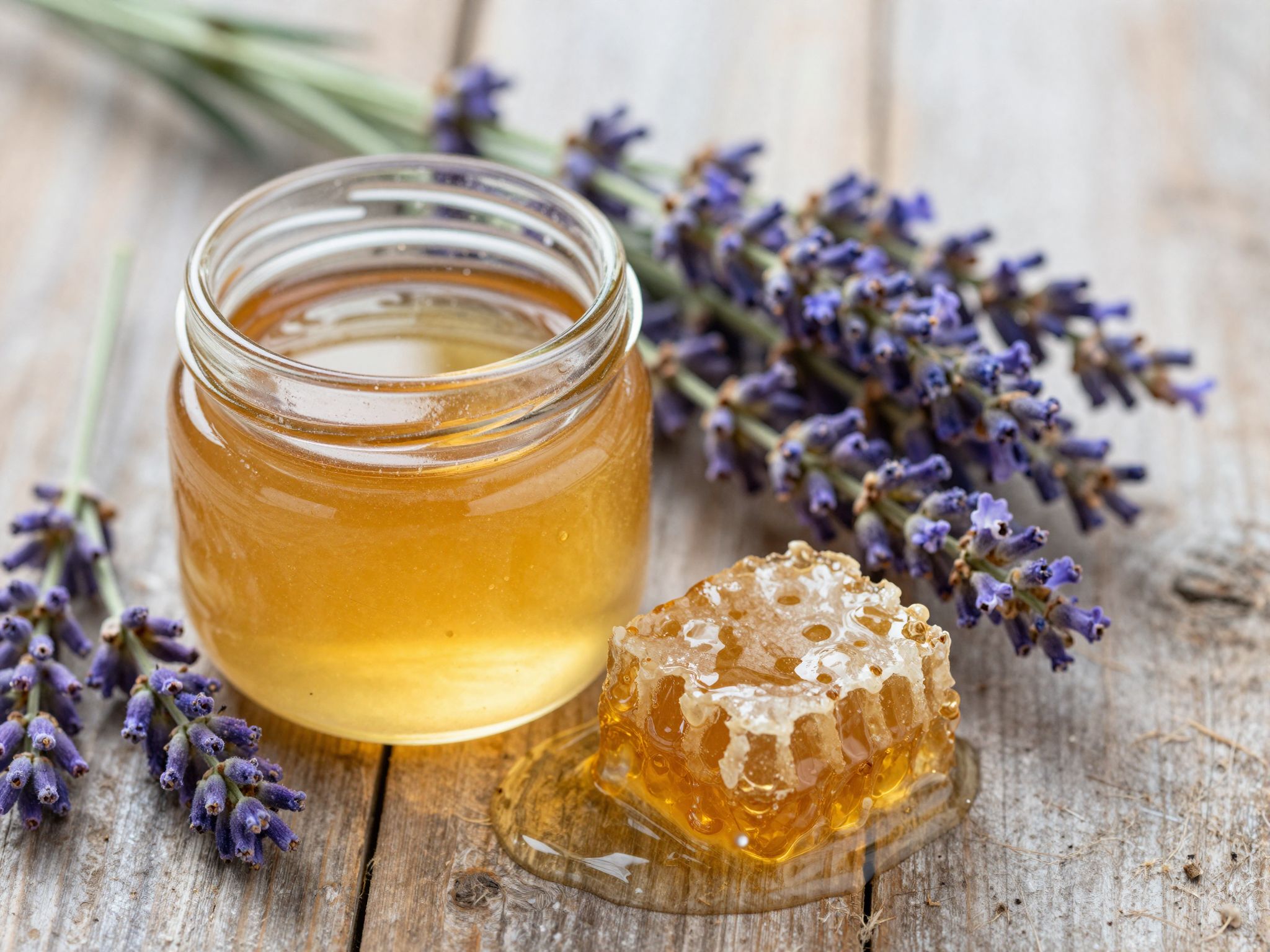 A levendula méz nyugtató hatású, ideális stresszoldáshoz.